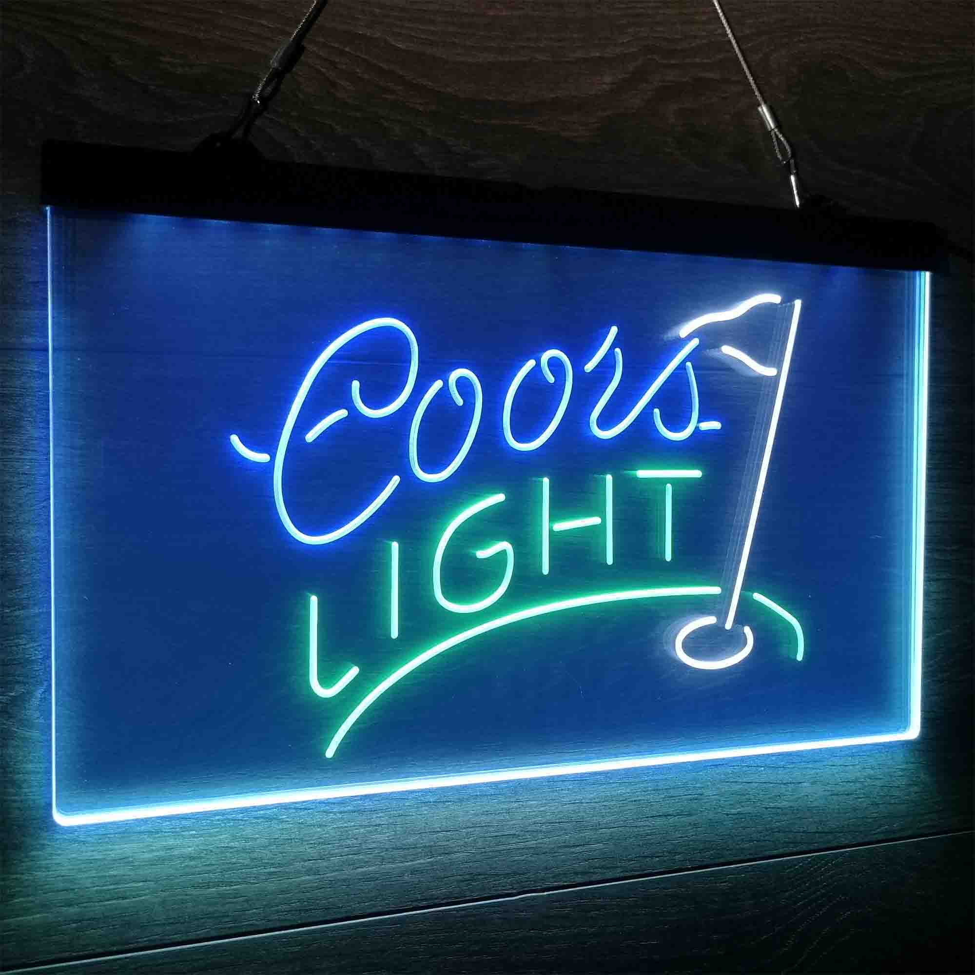 Coors Light Golf Neon LED Sign 3 Colors