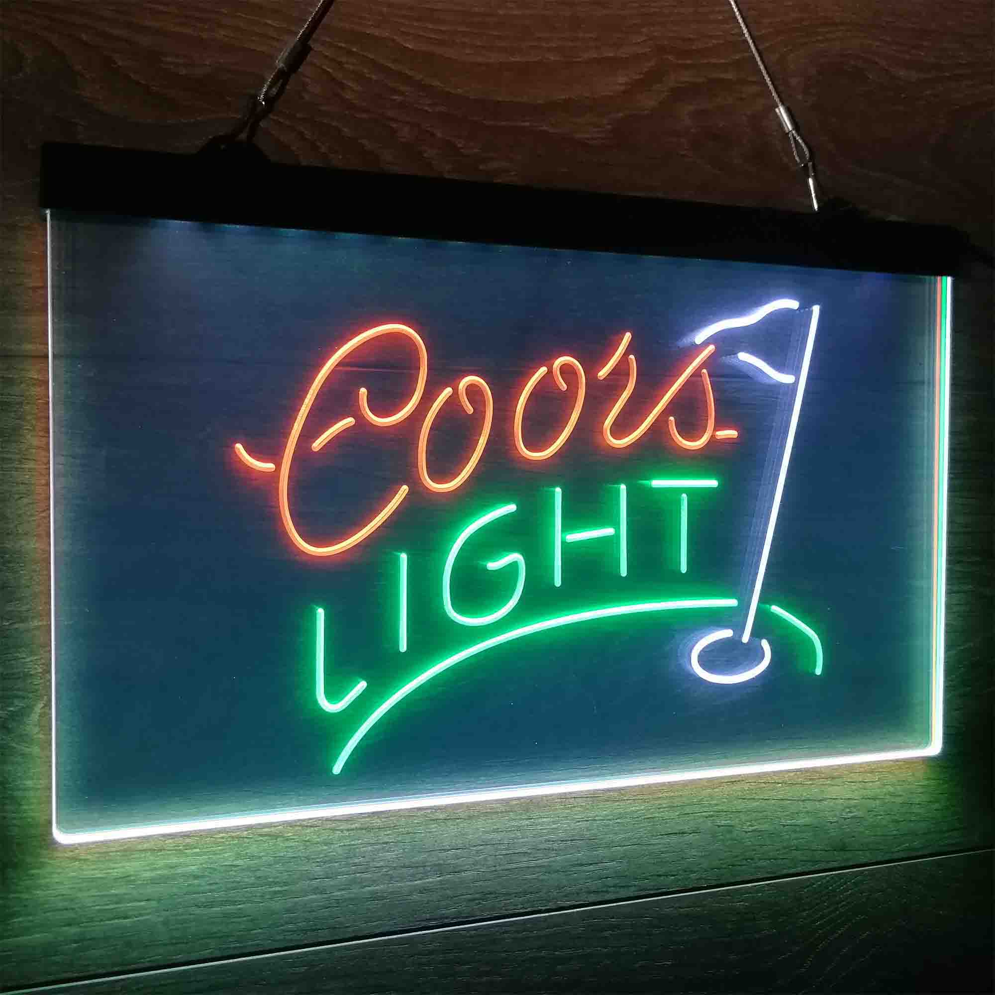 Coors Light Golf Neon LED Sign 3 Colors