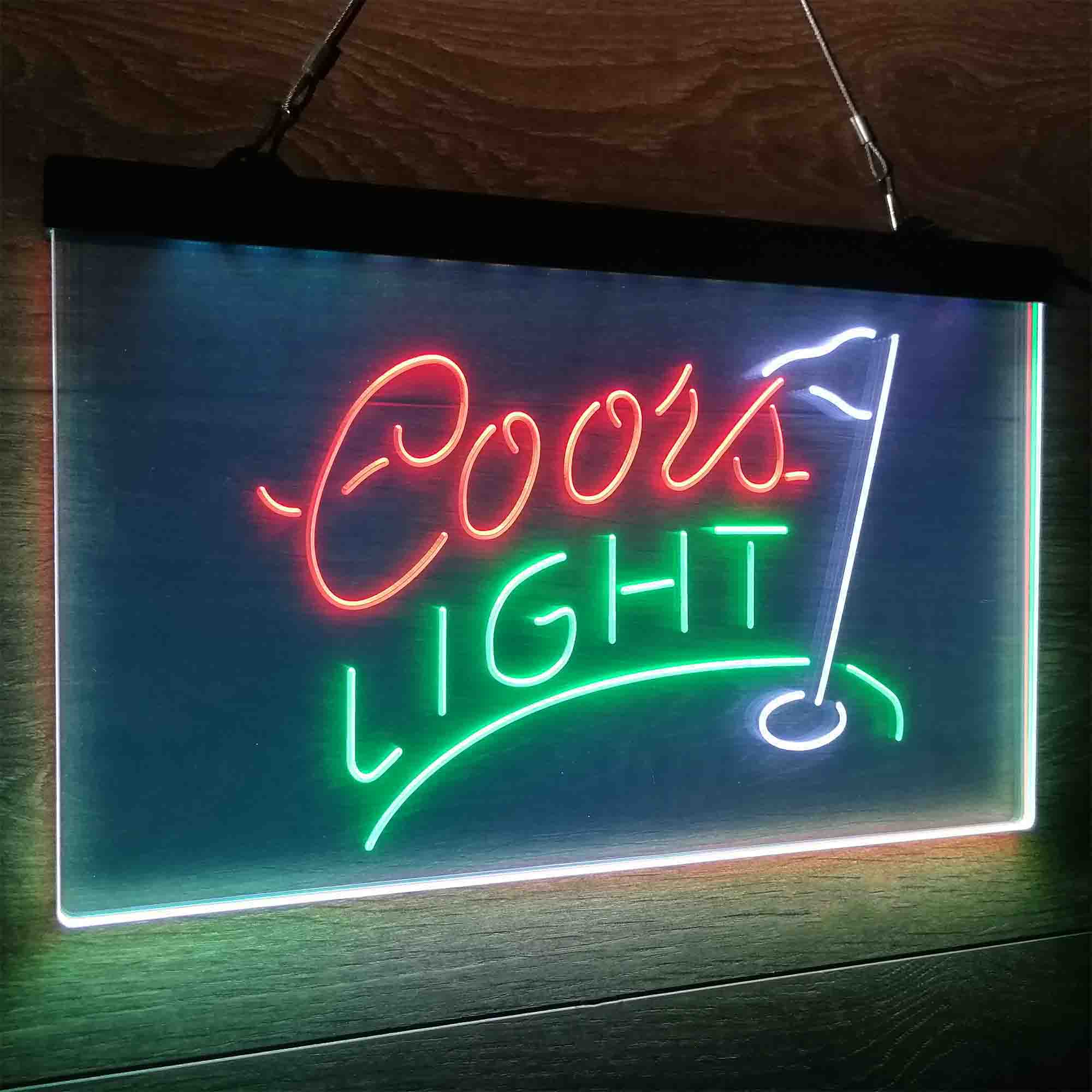 Coors Light Golf Neon LED Sign 3 Colors