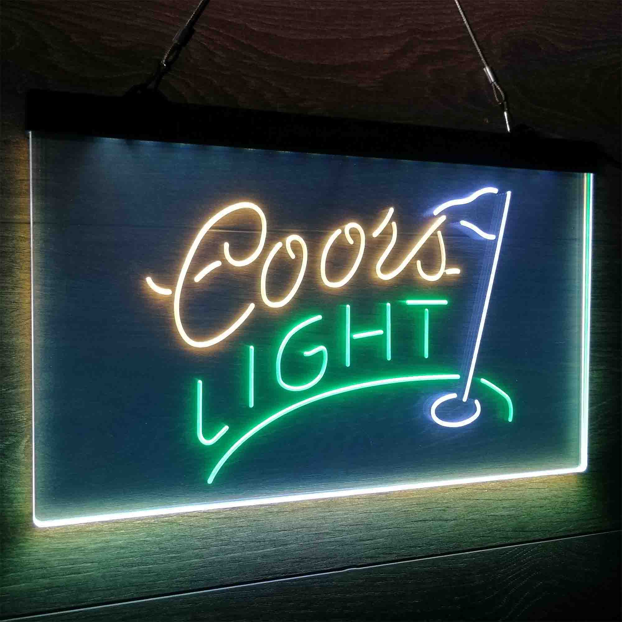 Coors Light Golf Neon LED Sign 3 Colors