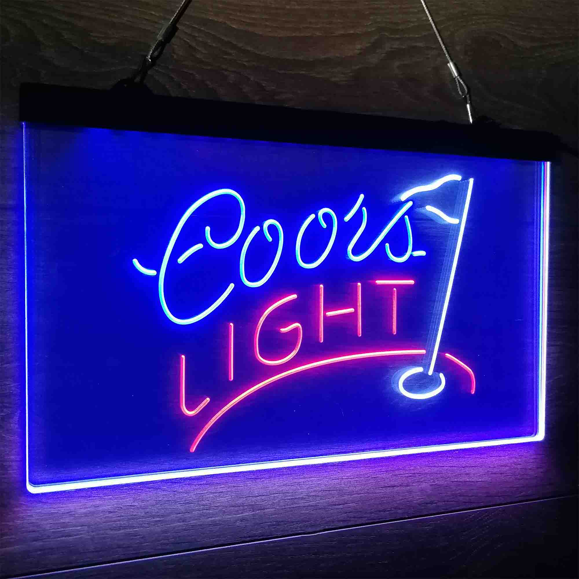 Coors Light Golf Neon LED Sign 3 Colors