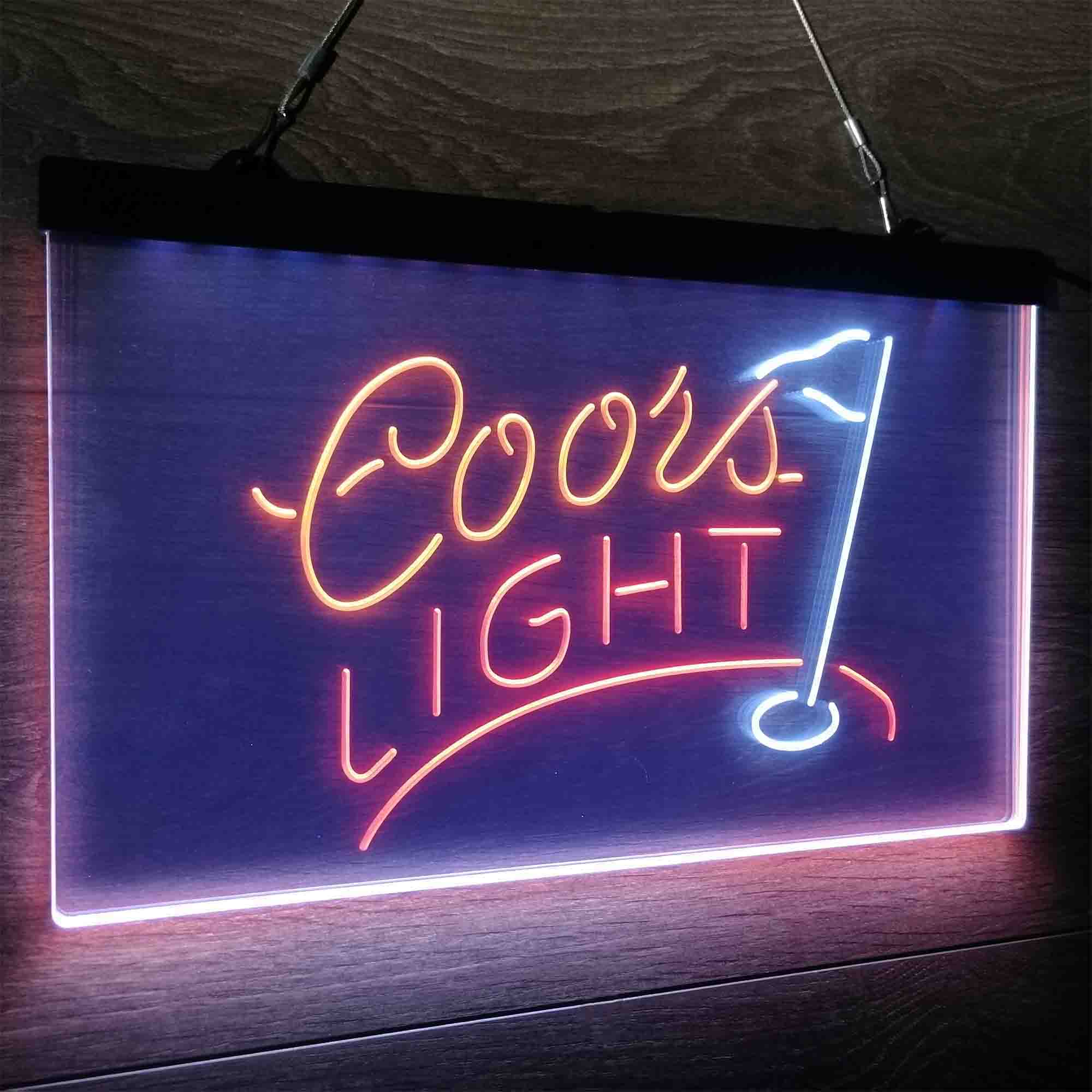 Coors Light Golf Neon LED Sign 3 Colors