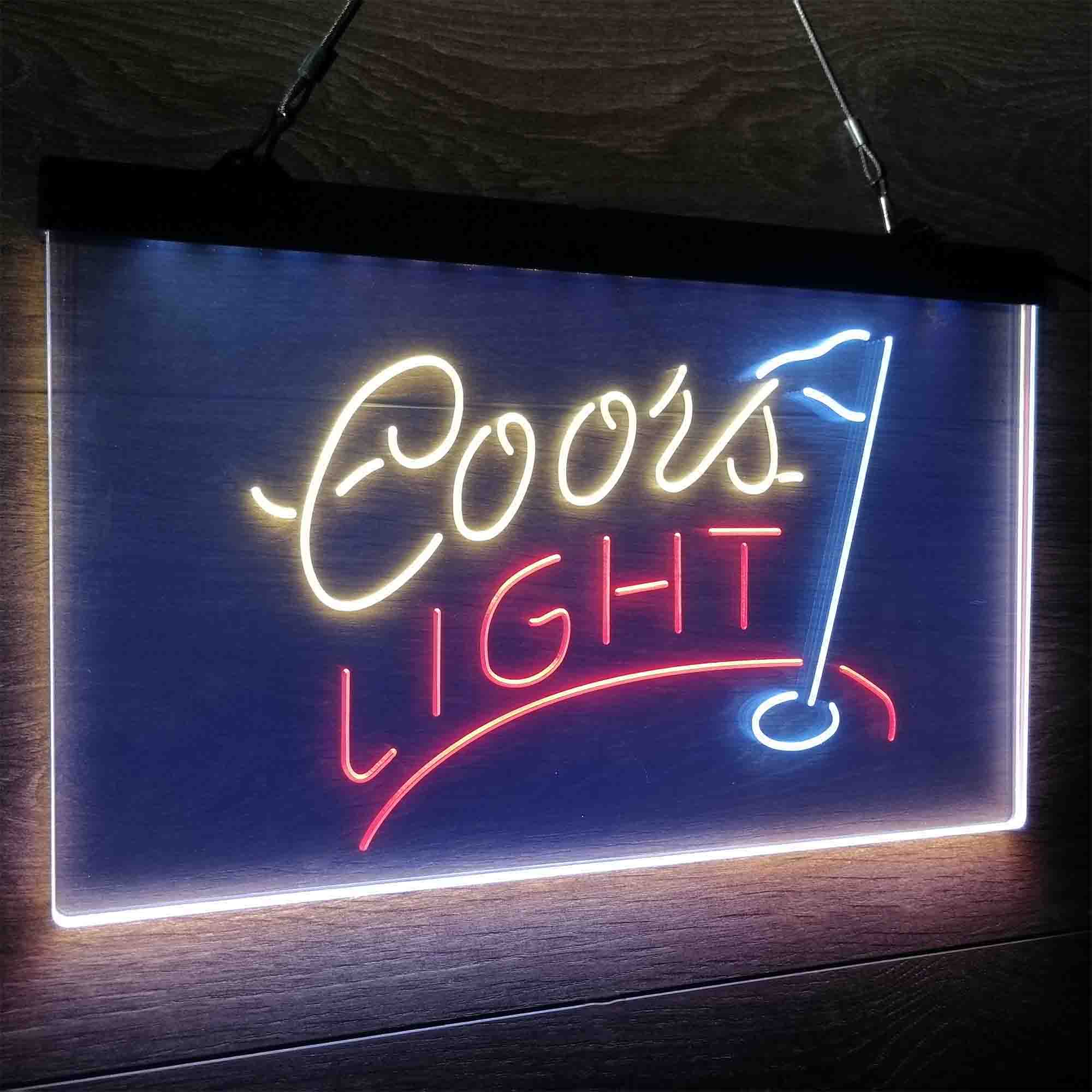 Coors Light Golf Neon LED Sign 3 Colors