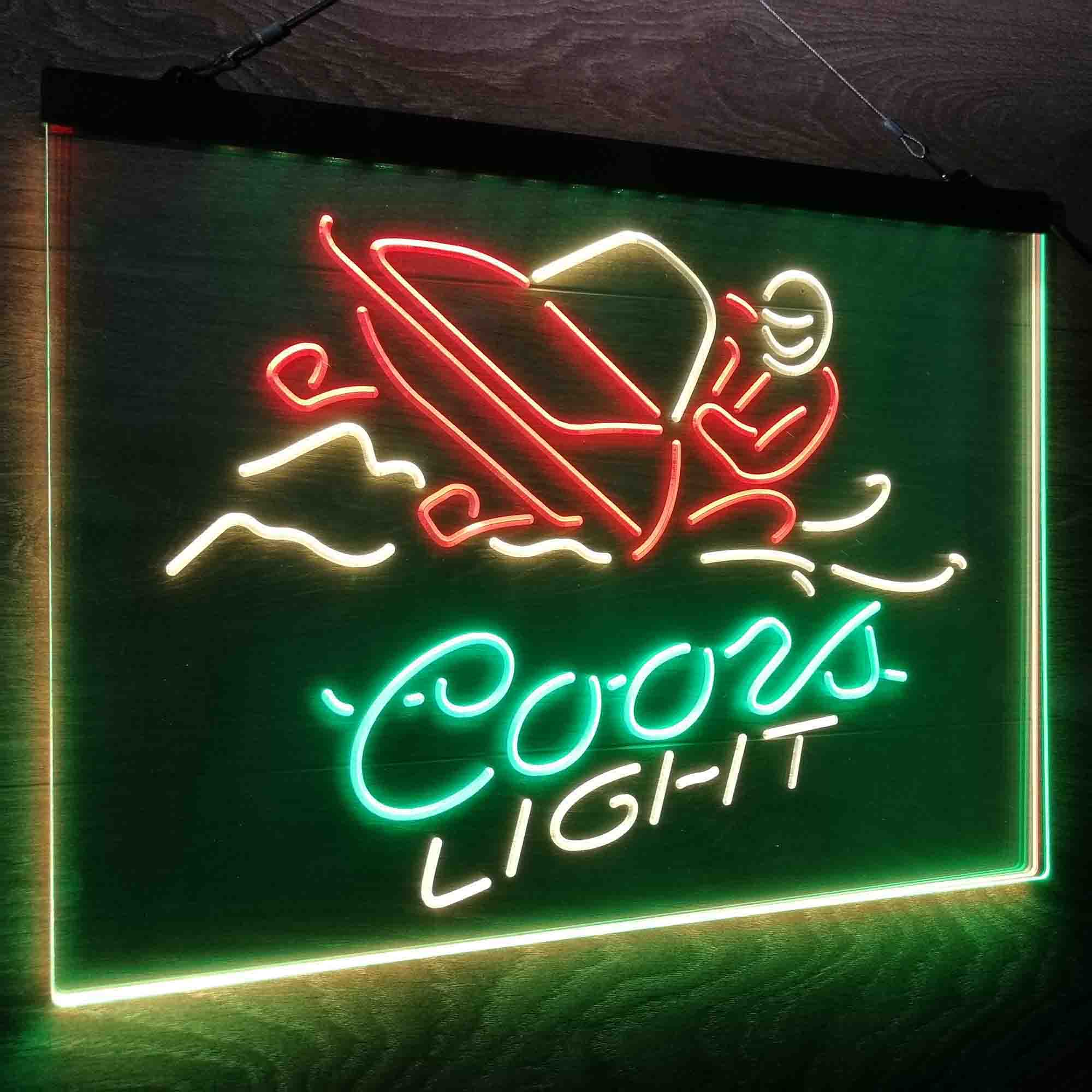 Coors Light Snowmobile Neon LED Sign 3 Colors