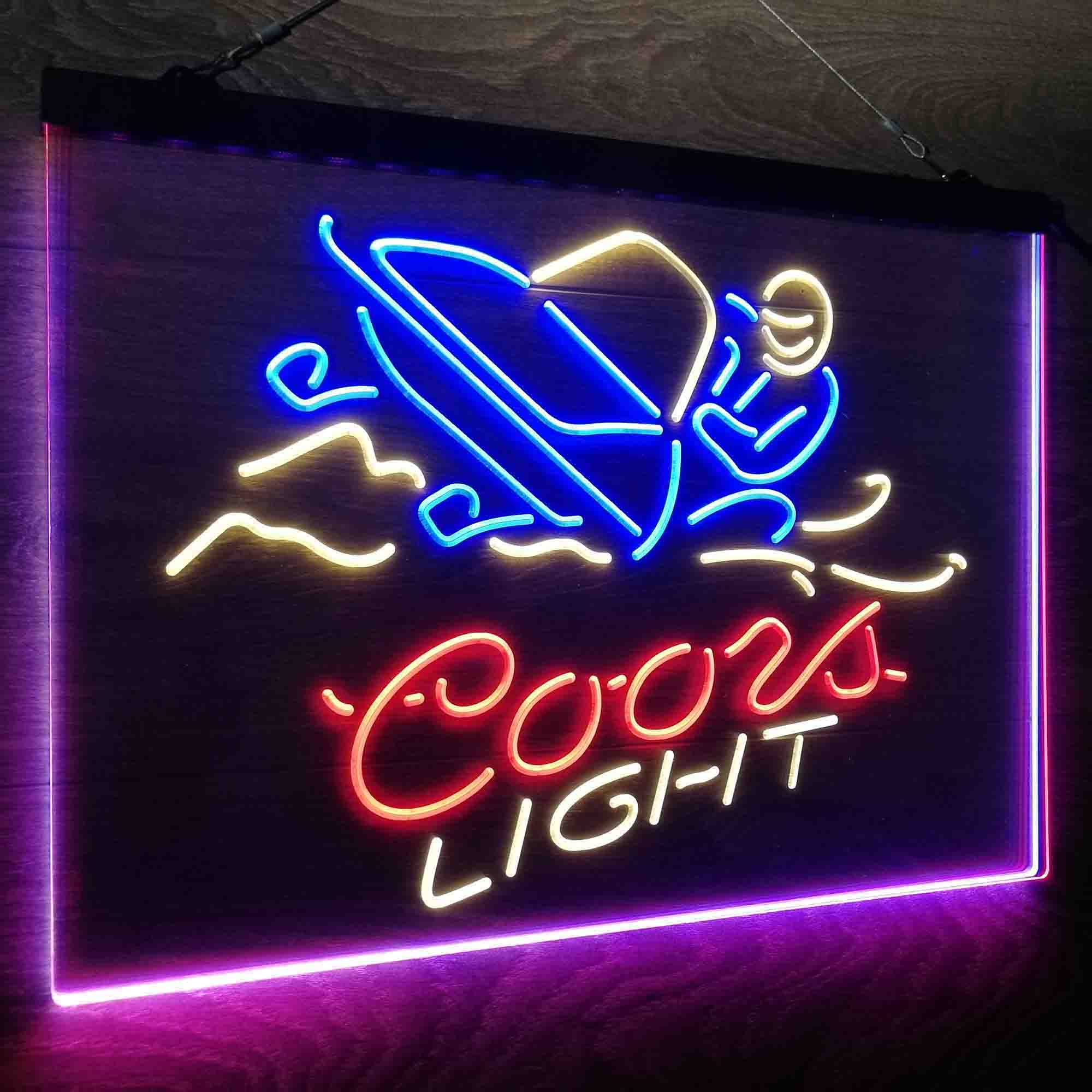 Coors Light Snowmobile Neon LED Sign 3 Colors