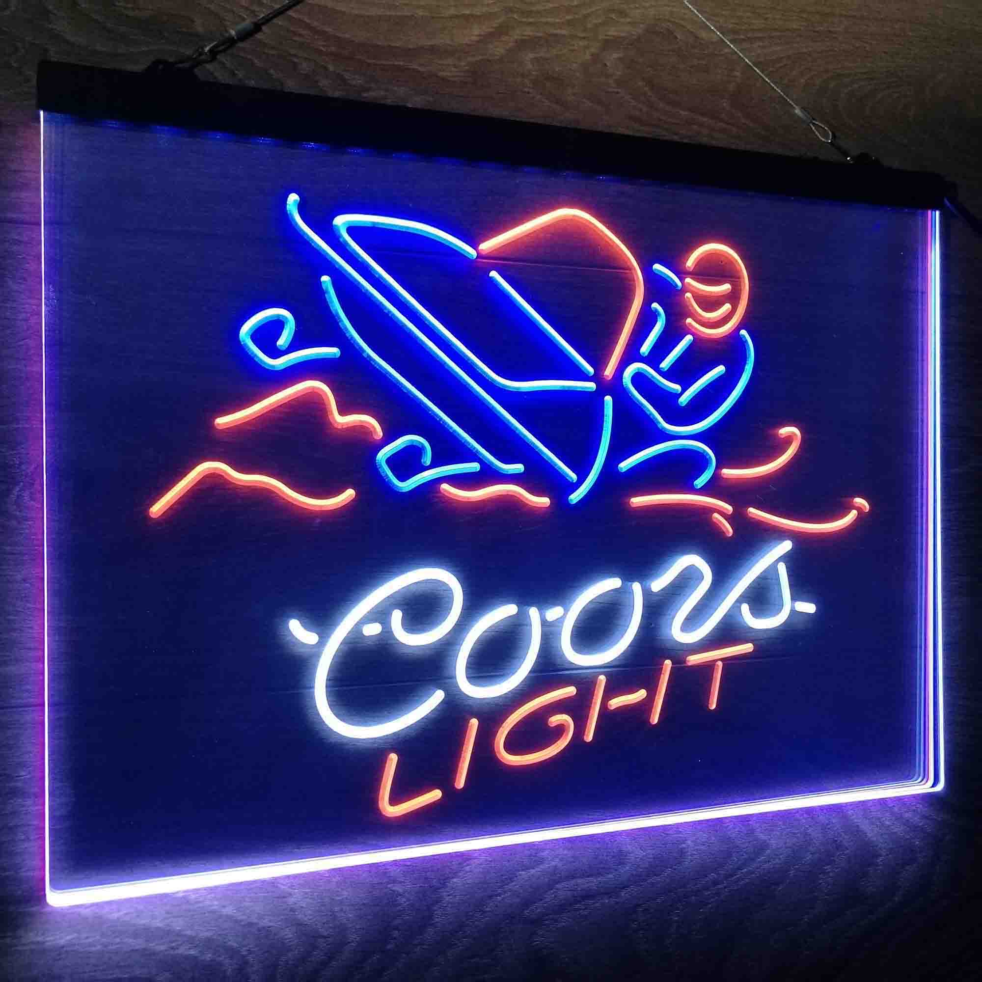 Coors Light Snowmobile Neon LED Sign 3 Colors