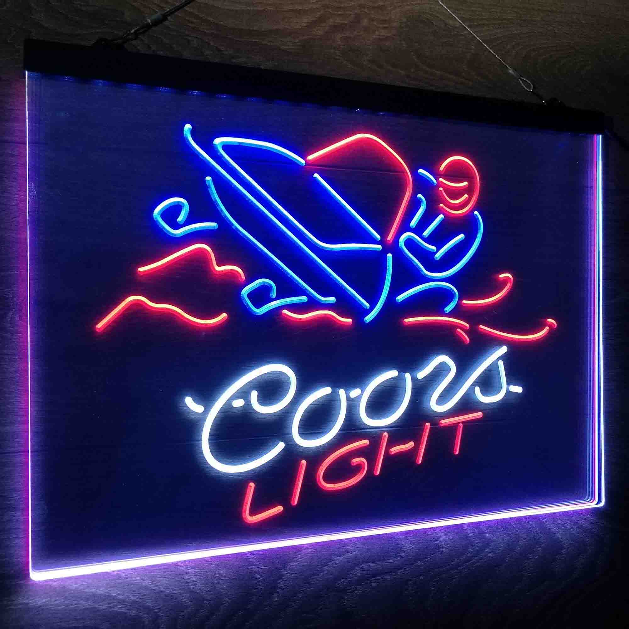 Coors Light Snowmobile Neon LED Sign 3 Colors