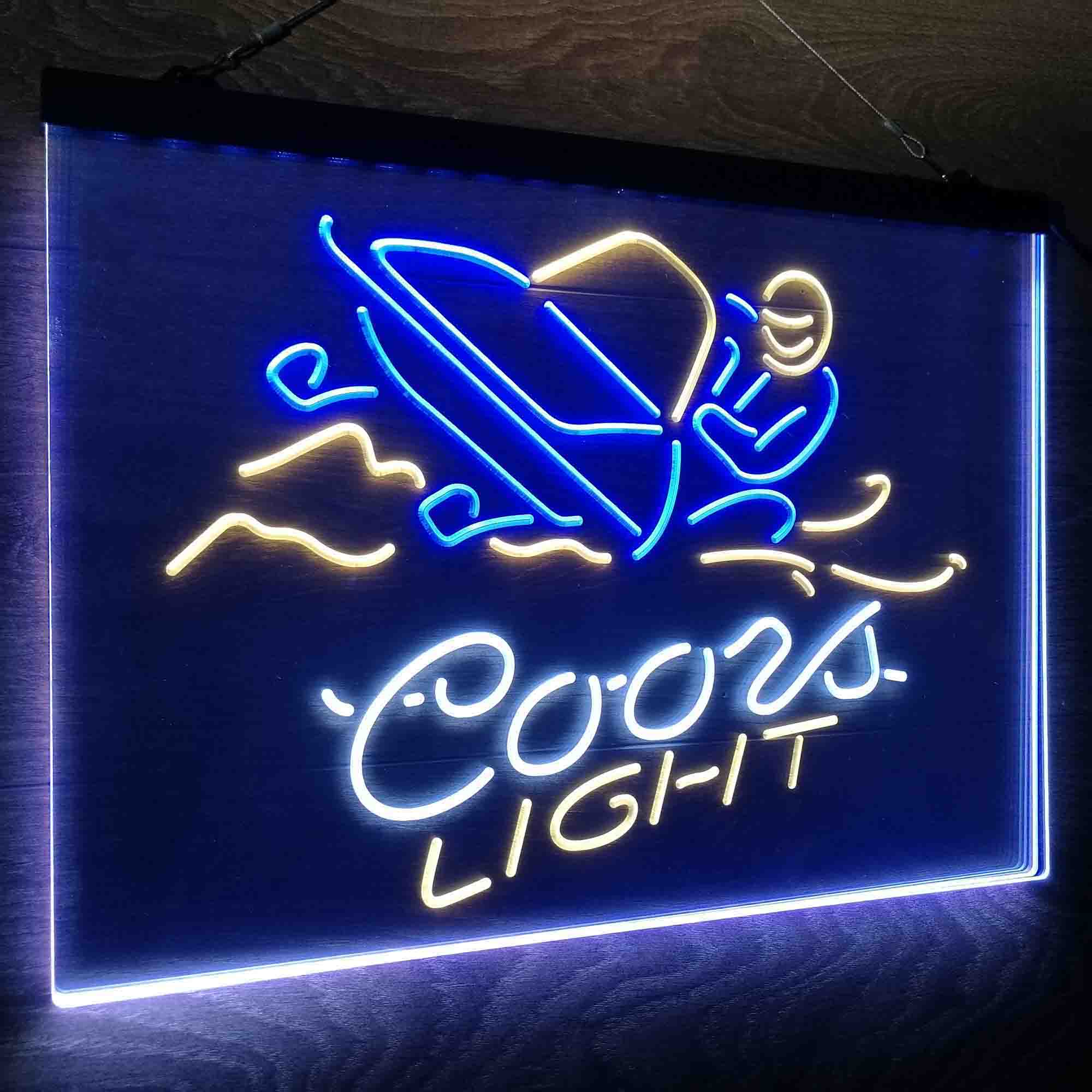 Coors Light Snowmobile Neon LED Sign 3 Colors