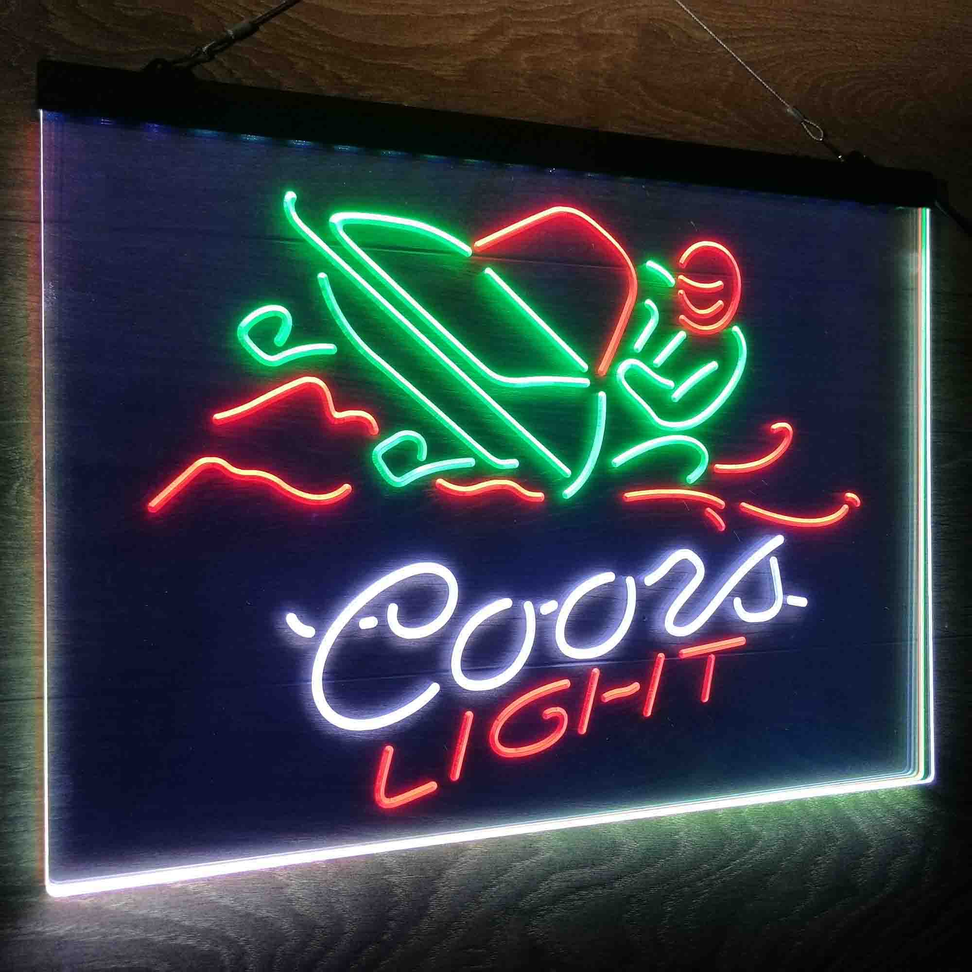 Coors Light Snowmobile Neon LED Sign 3 Colors