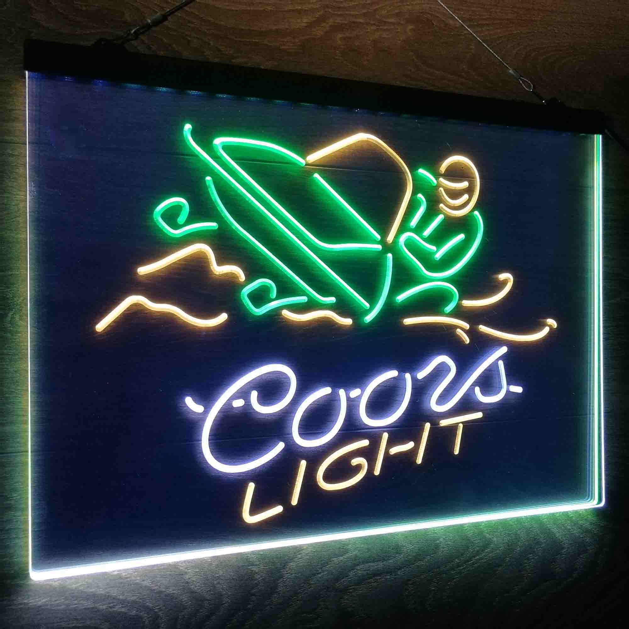 Coors Light Snowmobile Neon LED Sign 3 Colors