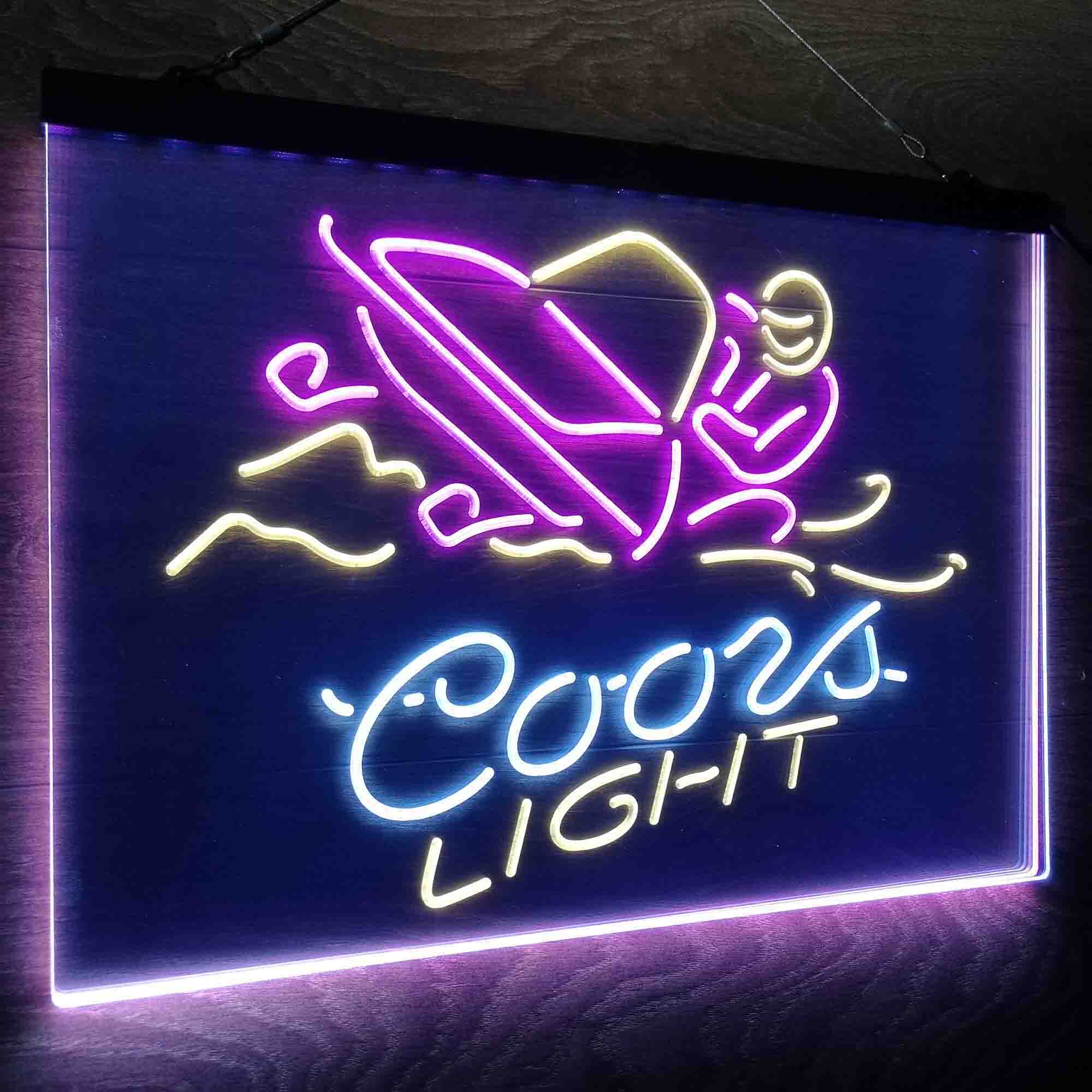 Coors Light Snowmobile Neon LED Sign 3 Colors