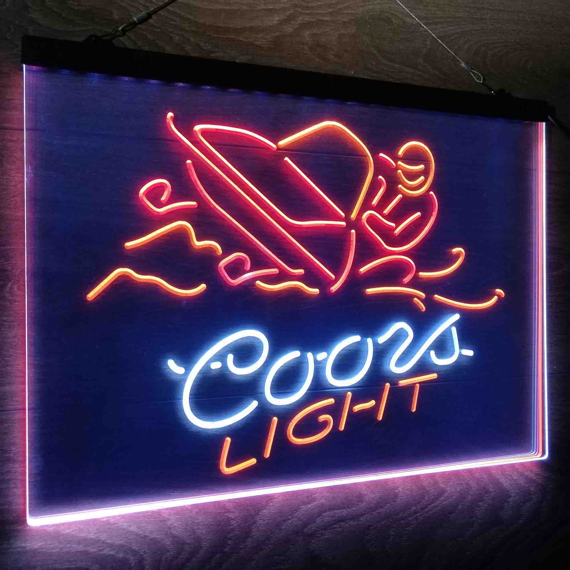 Coors Light Snowmobile Neon LED Sign 3 Colors