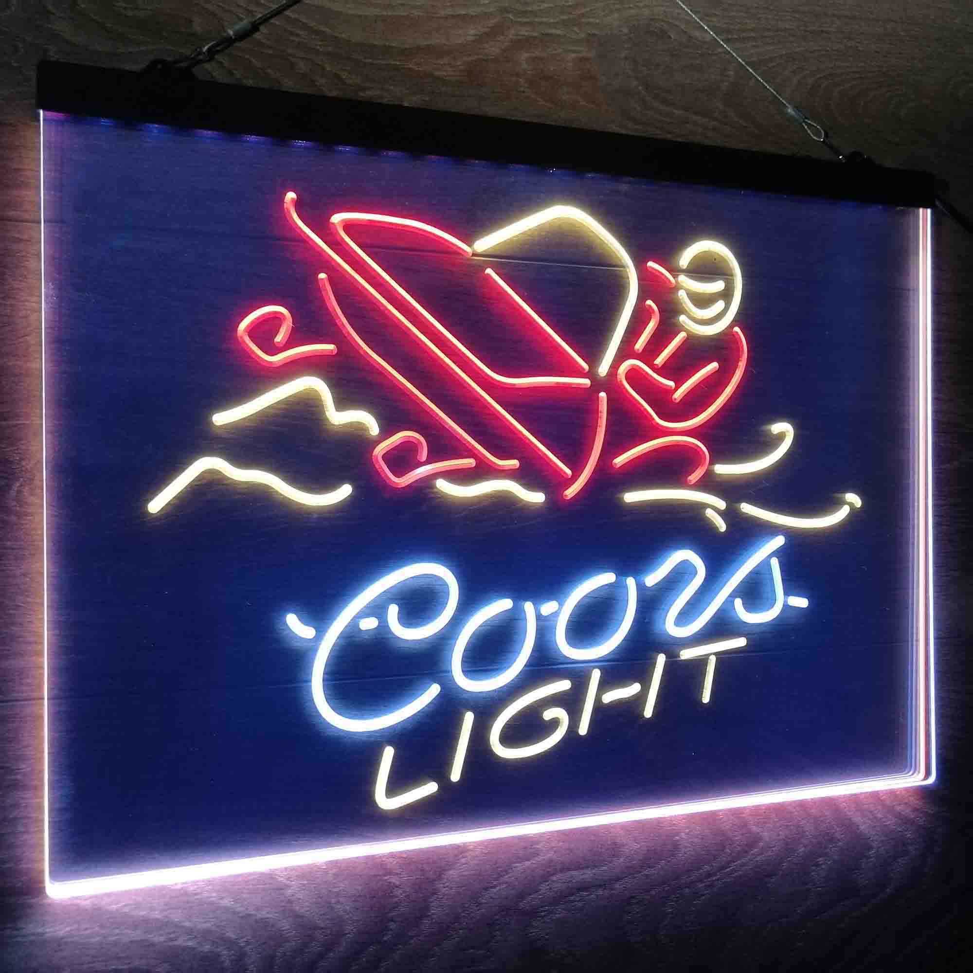 Coors Light Snowmobile Neon LED Sign 3 Colors