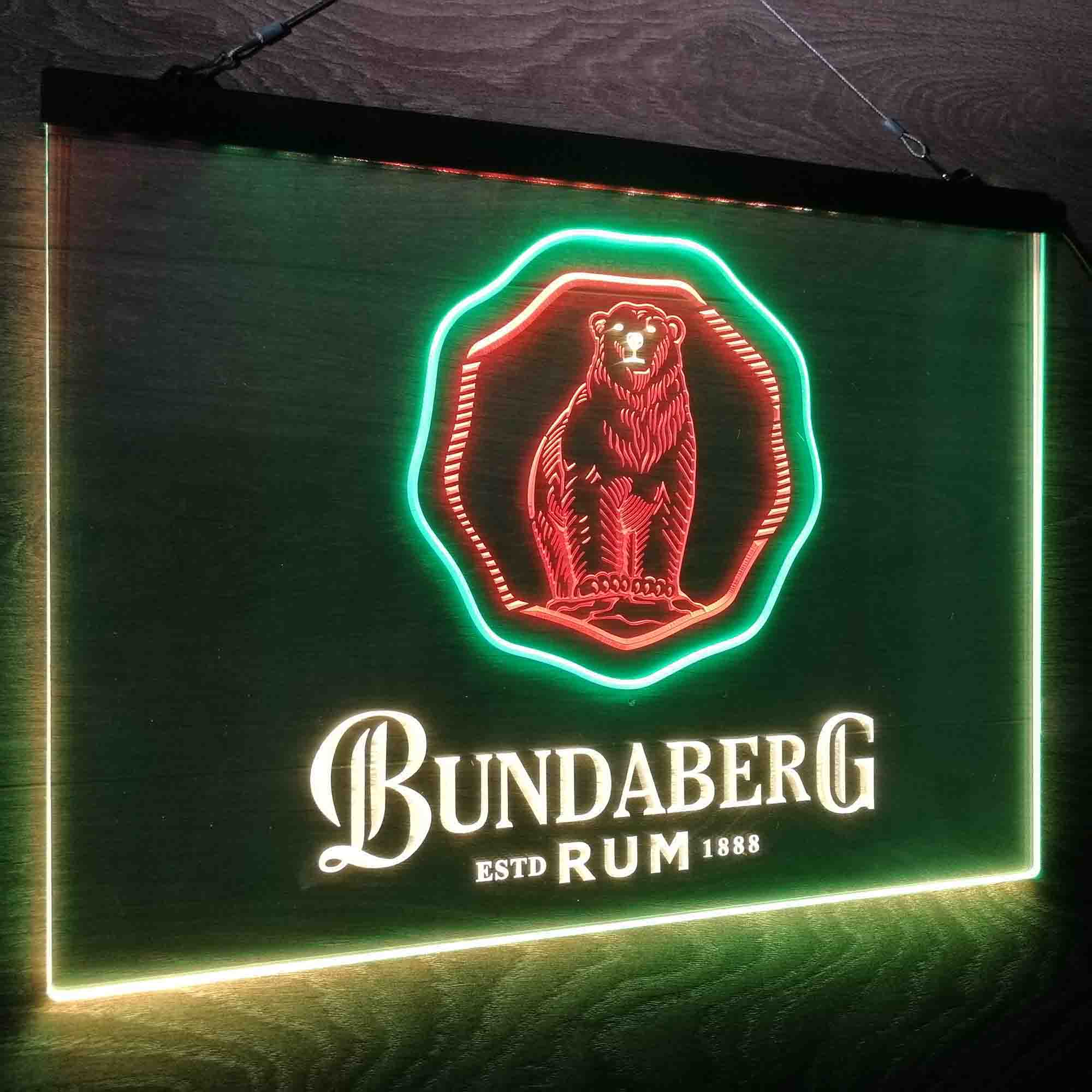 Bundaberg Rum Neon LED Sign 3 Colors