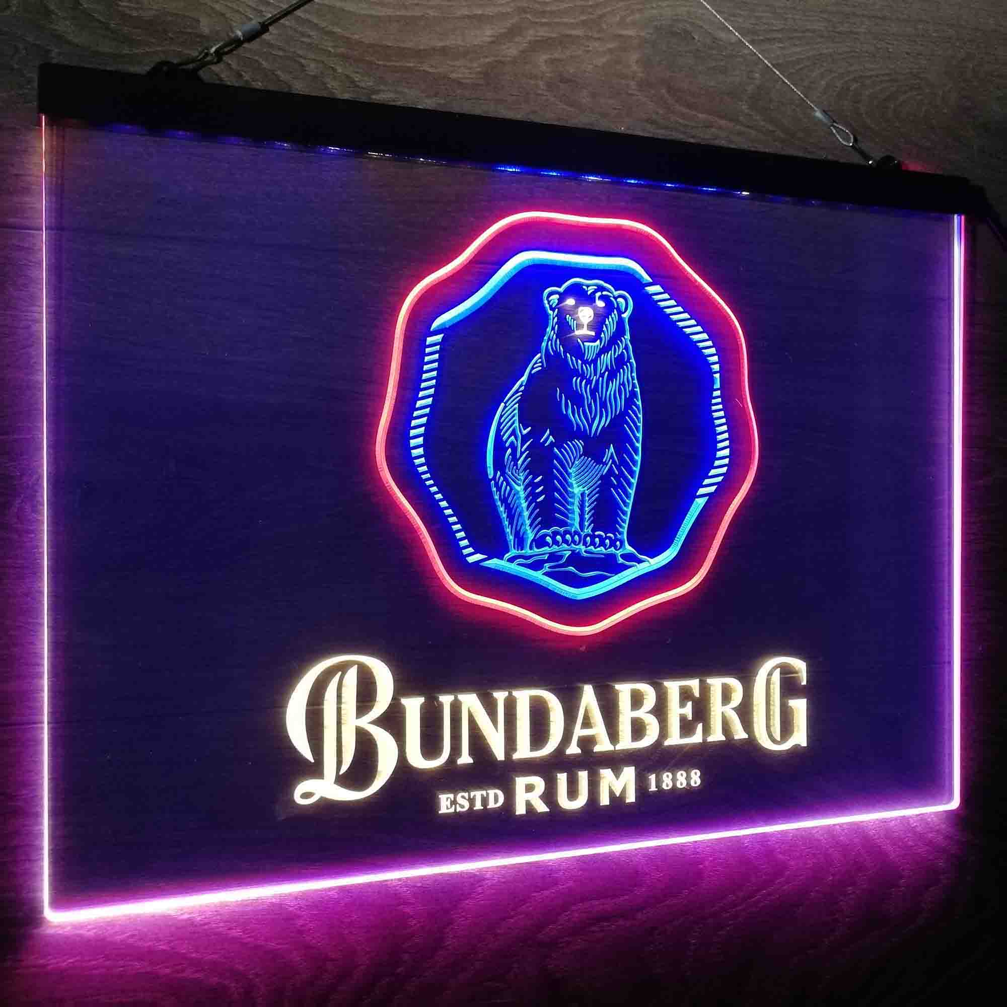 Bundaberg Rum Neon LED Sign 3 Colors