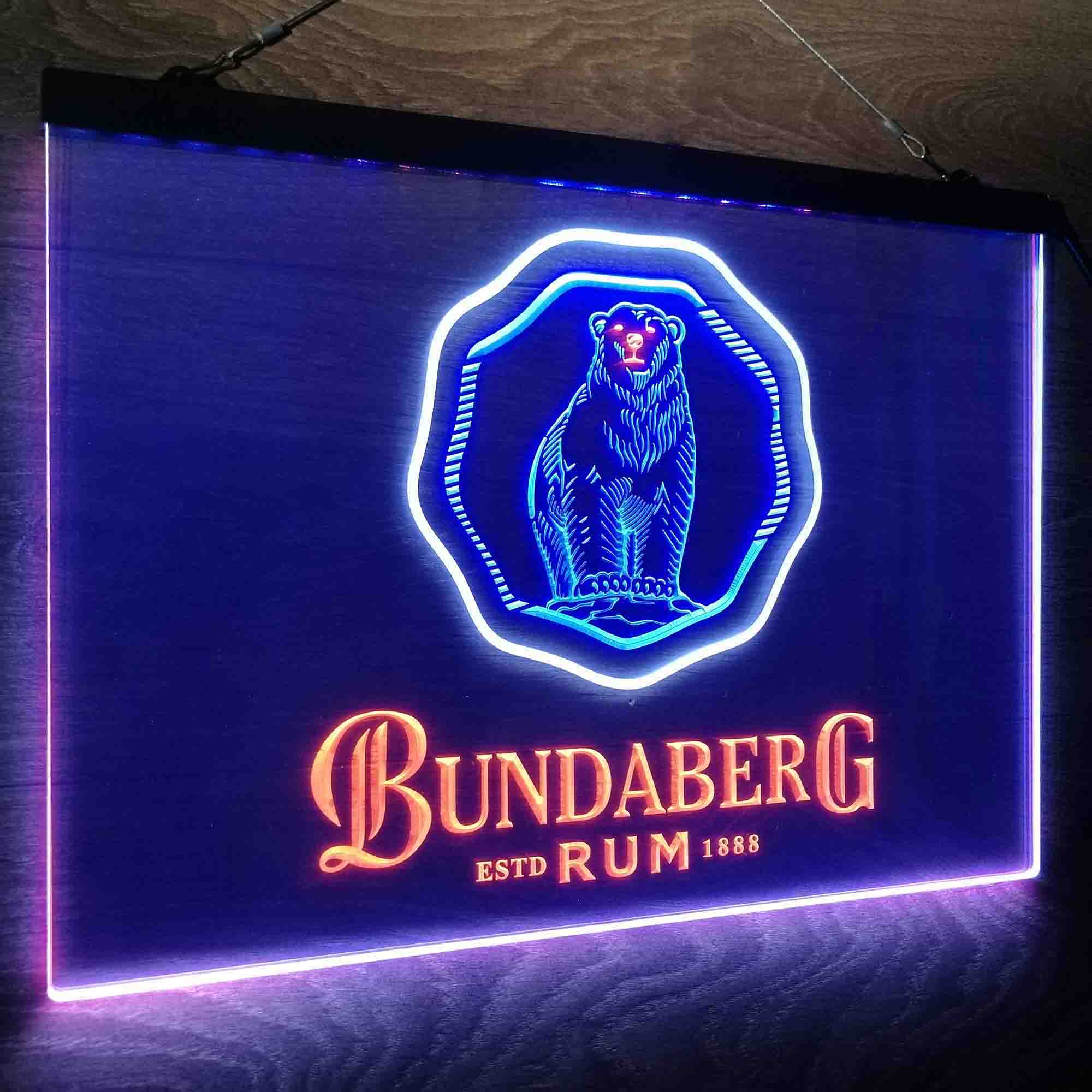 Bundaberg Rum Neon LED Sign 3 Colors