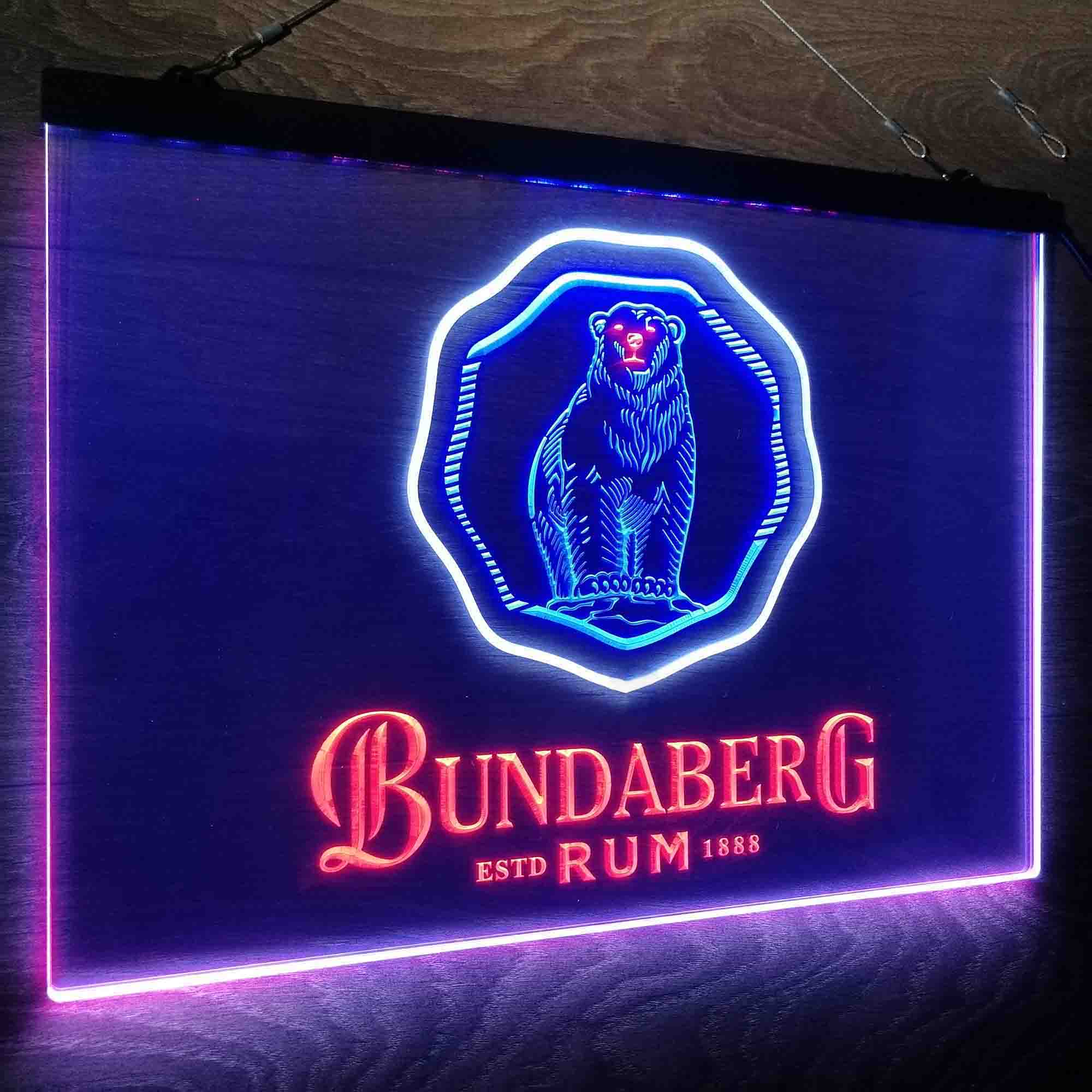 Bundaberg Rum Neon LED Sign 3 Colors