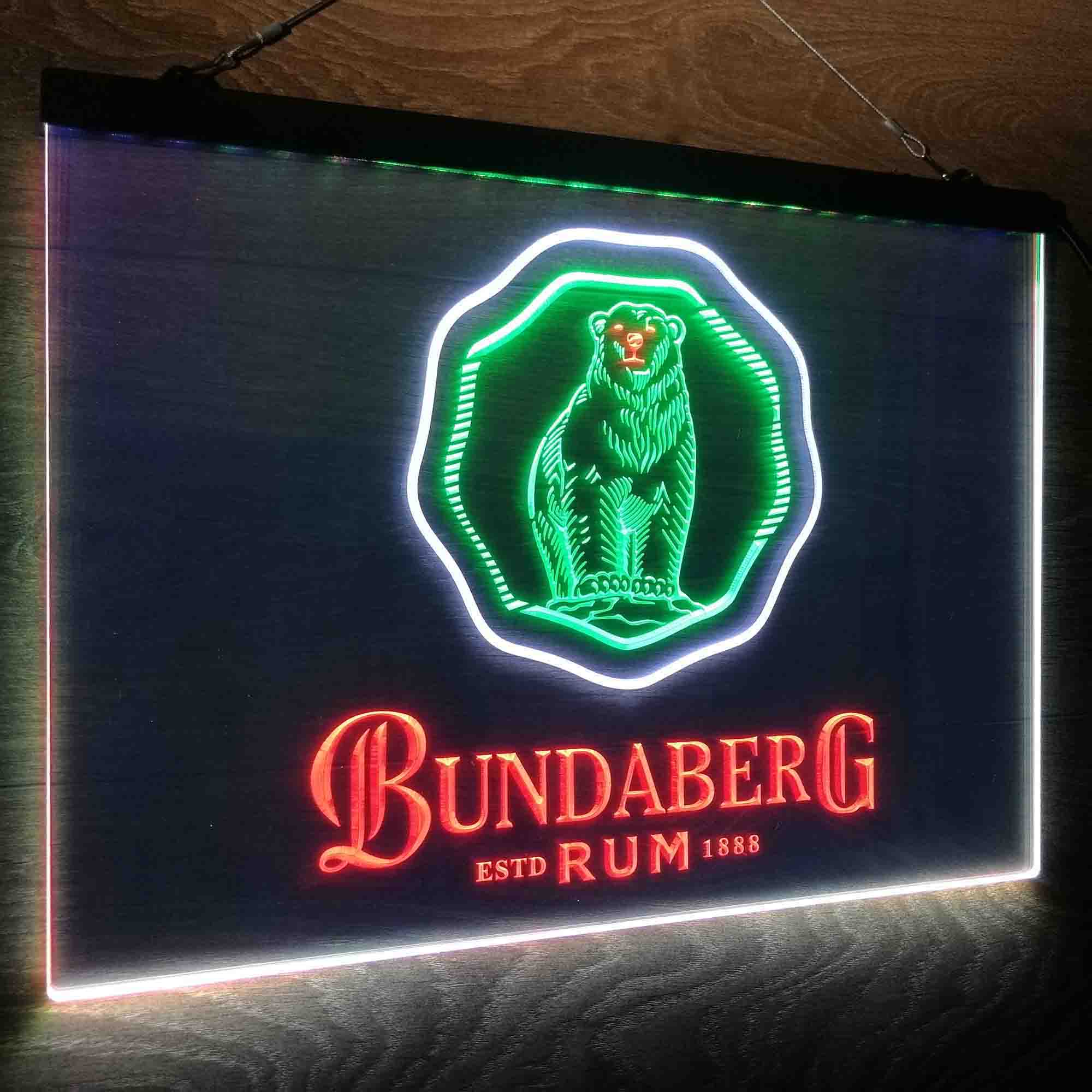 Bundaberg Rum Neon LED Sign 3 Colors