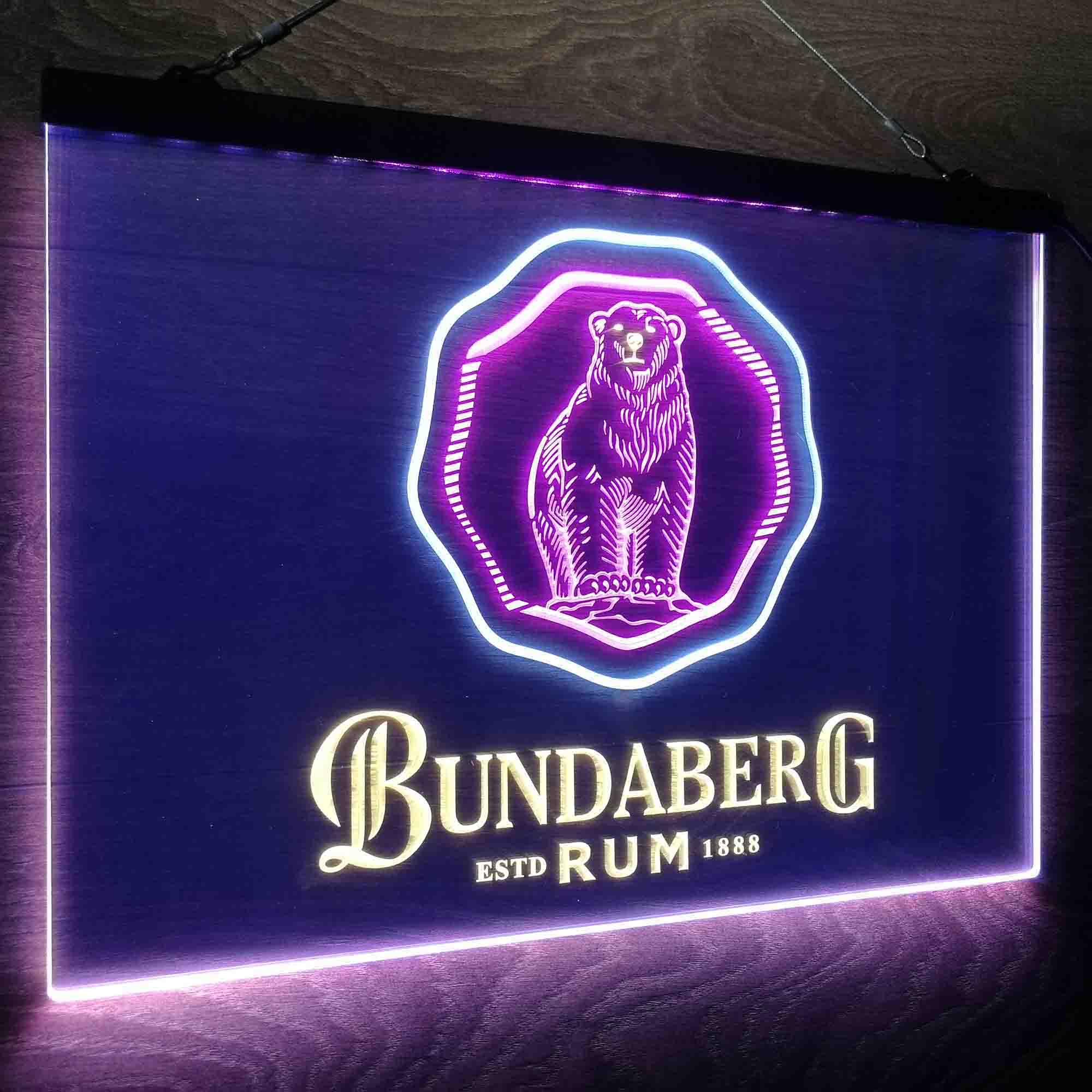 Bundaberg Rum Neon LED Sign 3 Colors