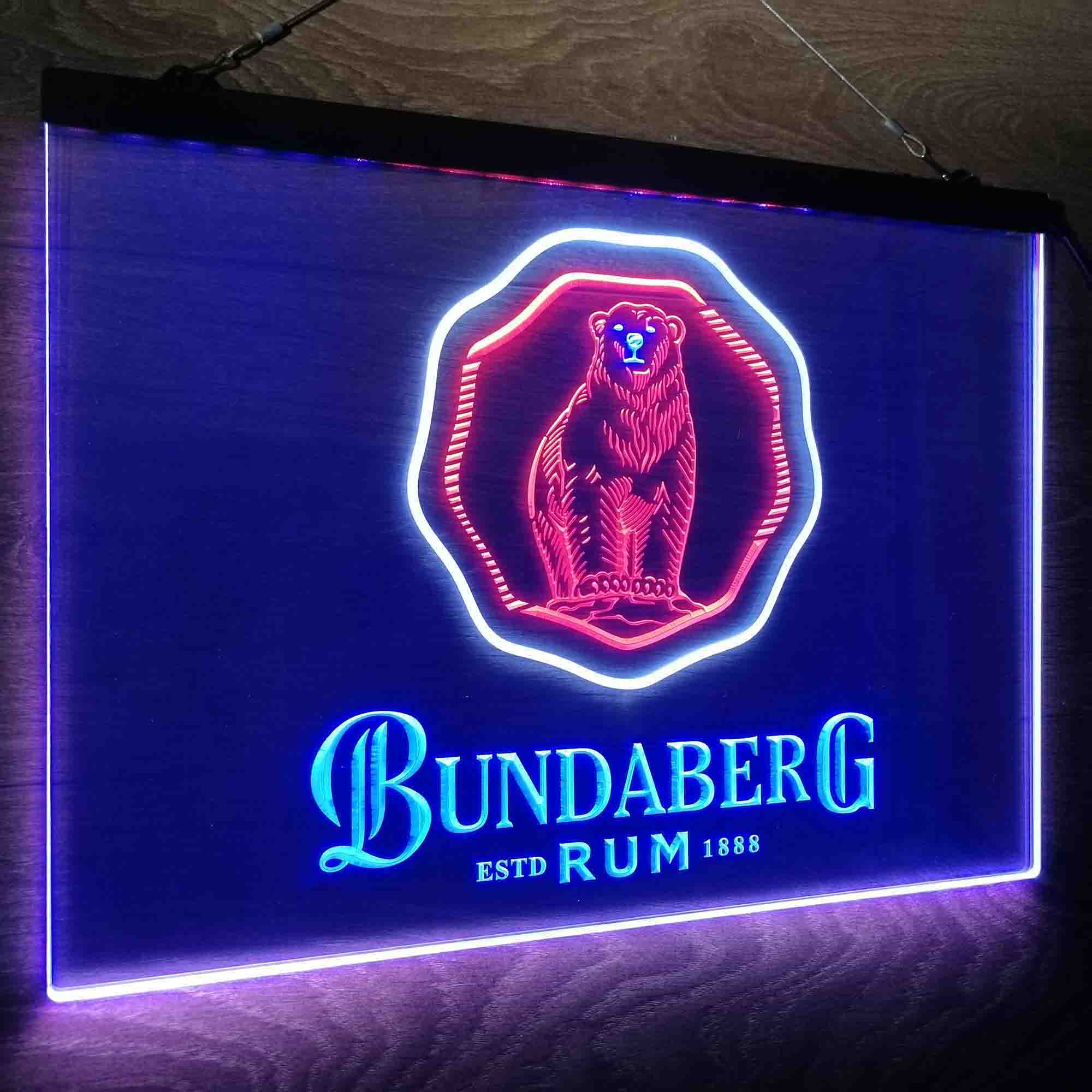 Bundaberg Rum Neon LED Sign 3 Colors