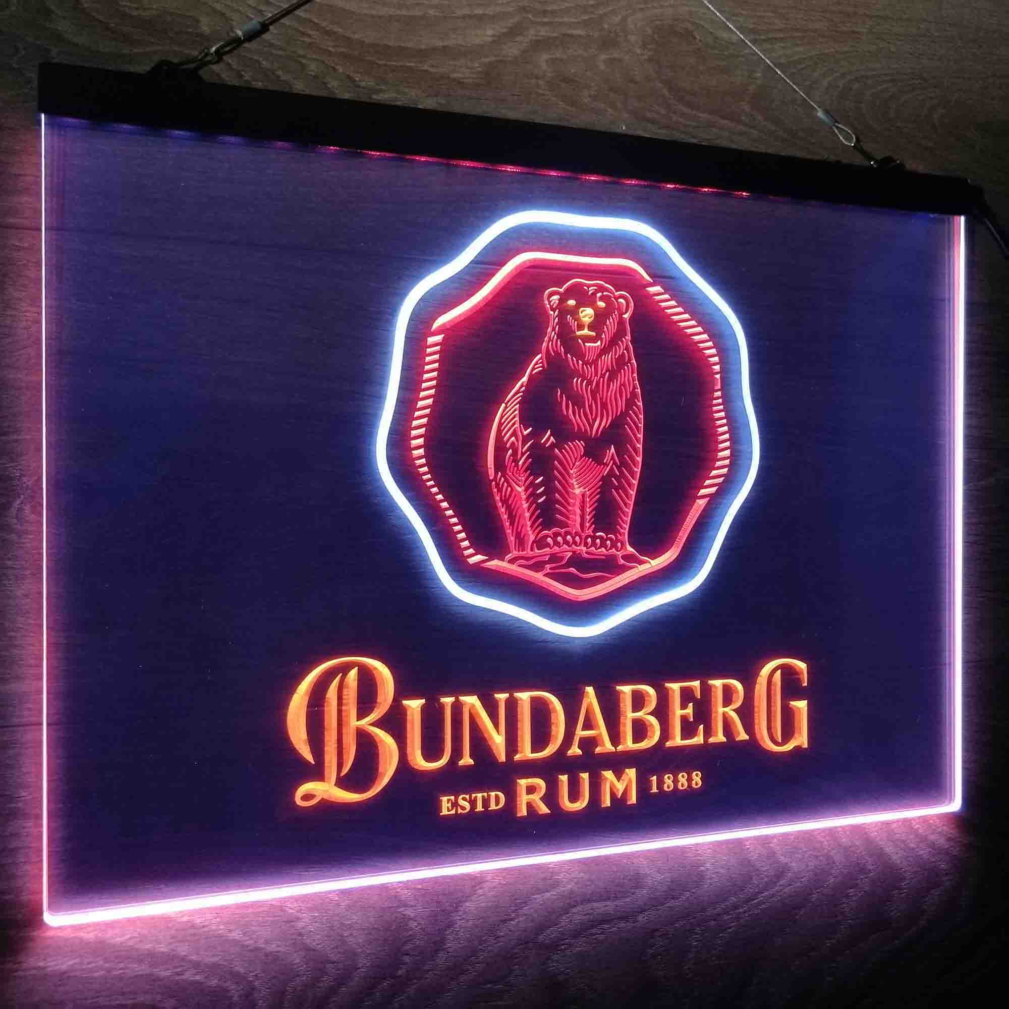 Bundaberg Rum Neon LED Sign 3 Colors