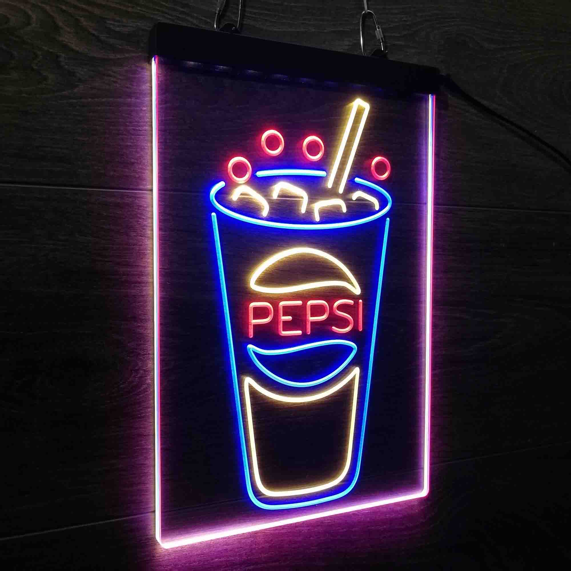 Pepsi Cup Neon LED Sign 3 Colors