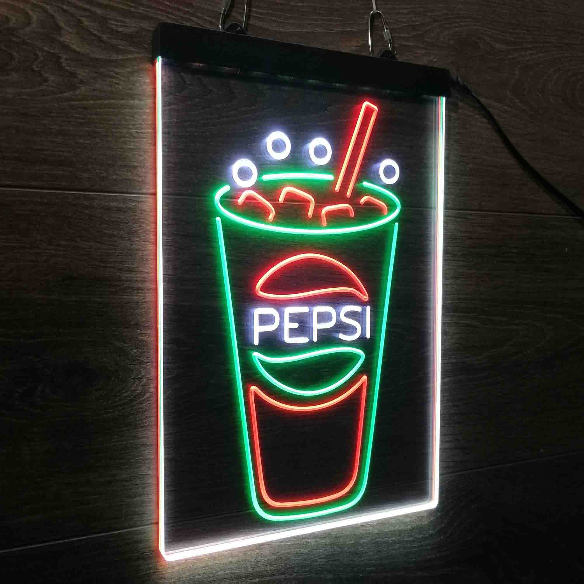 Pepsi Cup Neon LED Sign 3 Colors