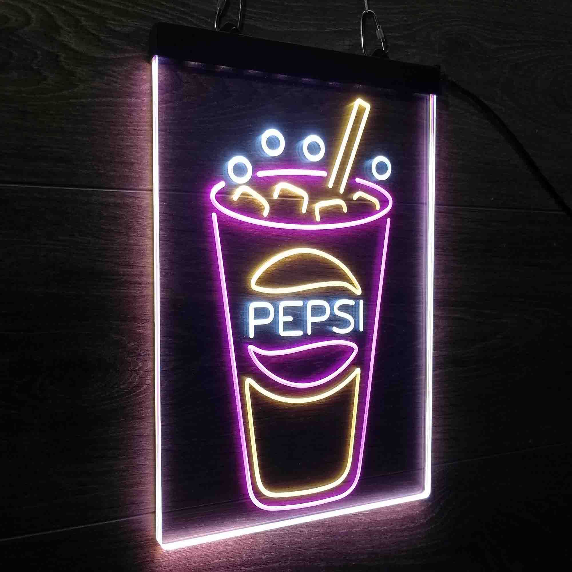 Pepsi Cup Neon LED Sign 3 Colors