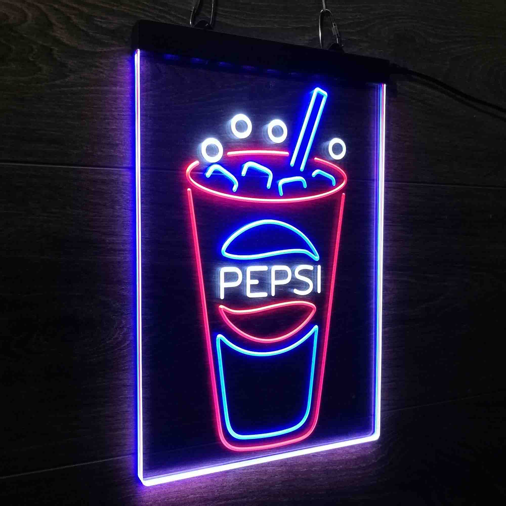 Pepsi Cup Neon LED Sign 3 Colors