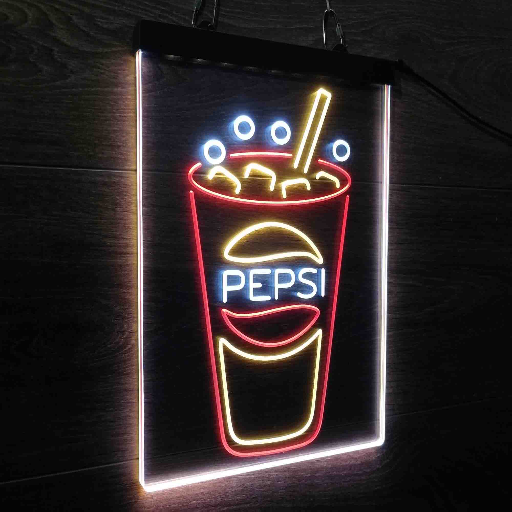 Pepsi Cup Neon LED Sign 3 Colors