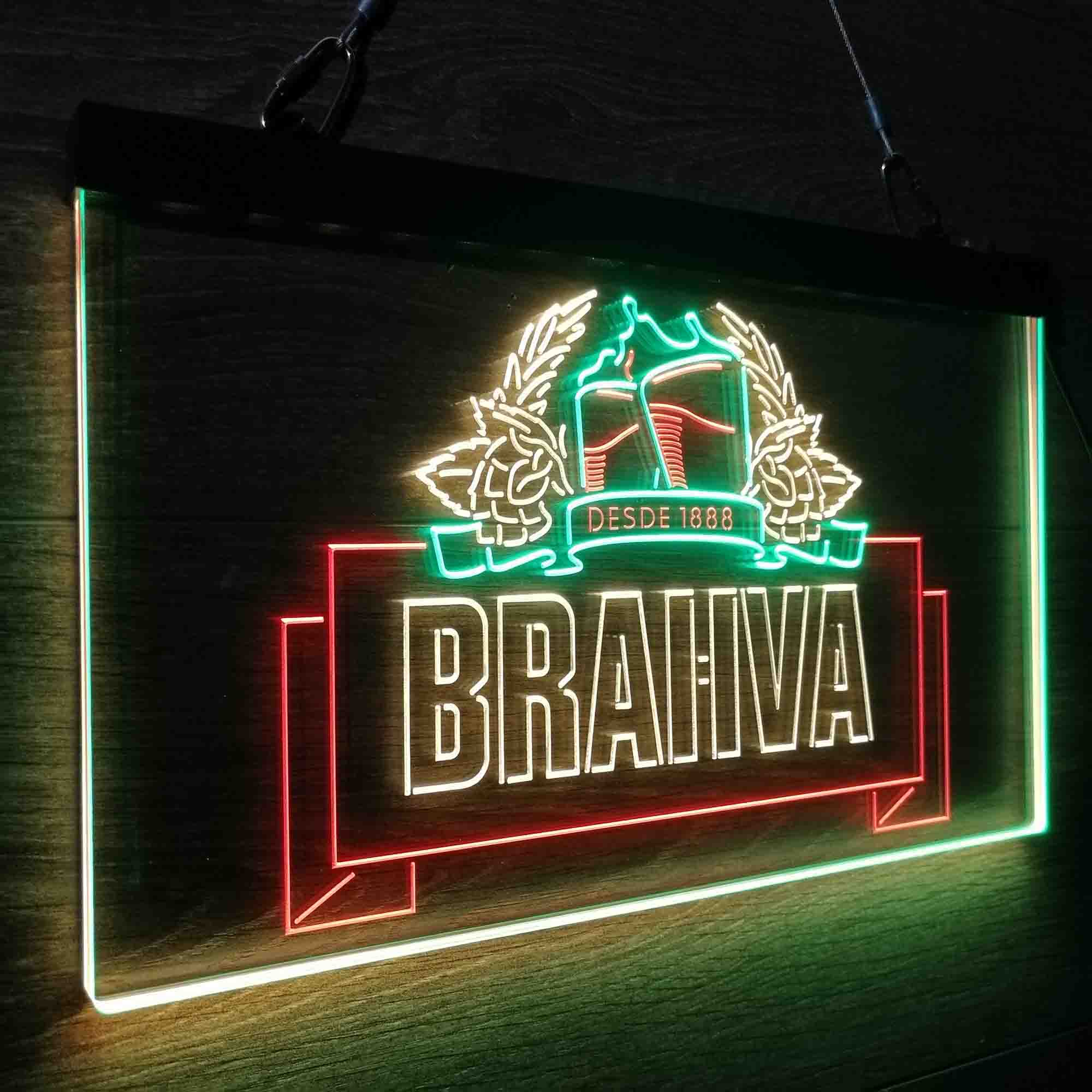 Brahma Beer Neon LED Sign 3 Colors