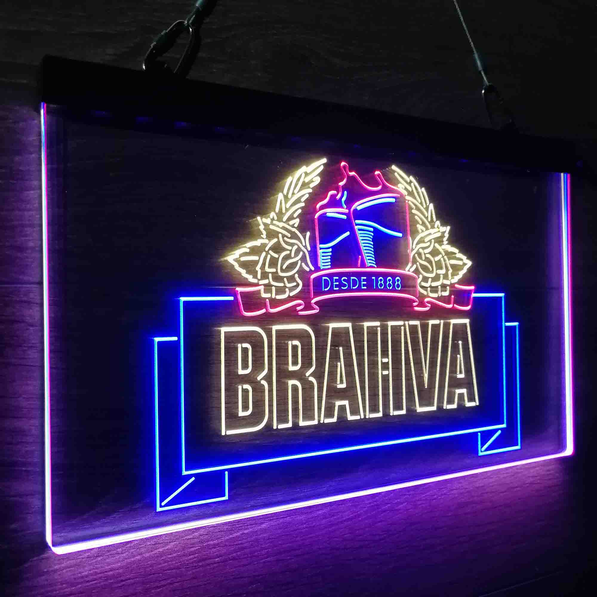 Brahma Beer Neon LED Sign 3 Colors