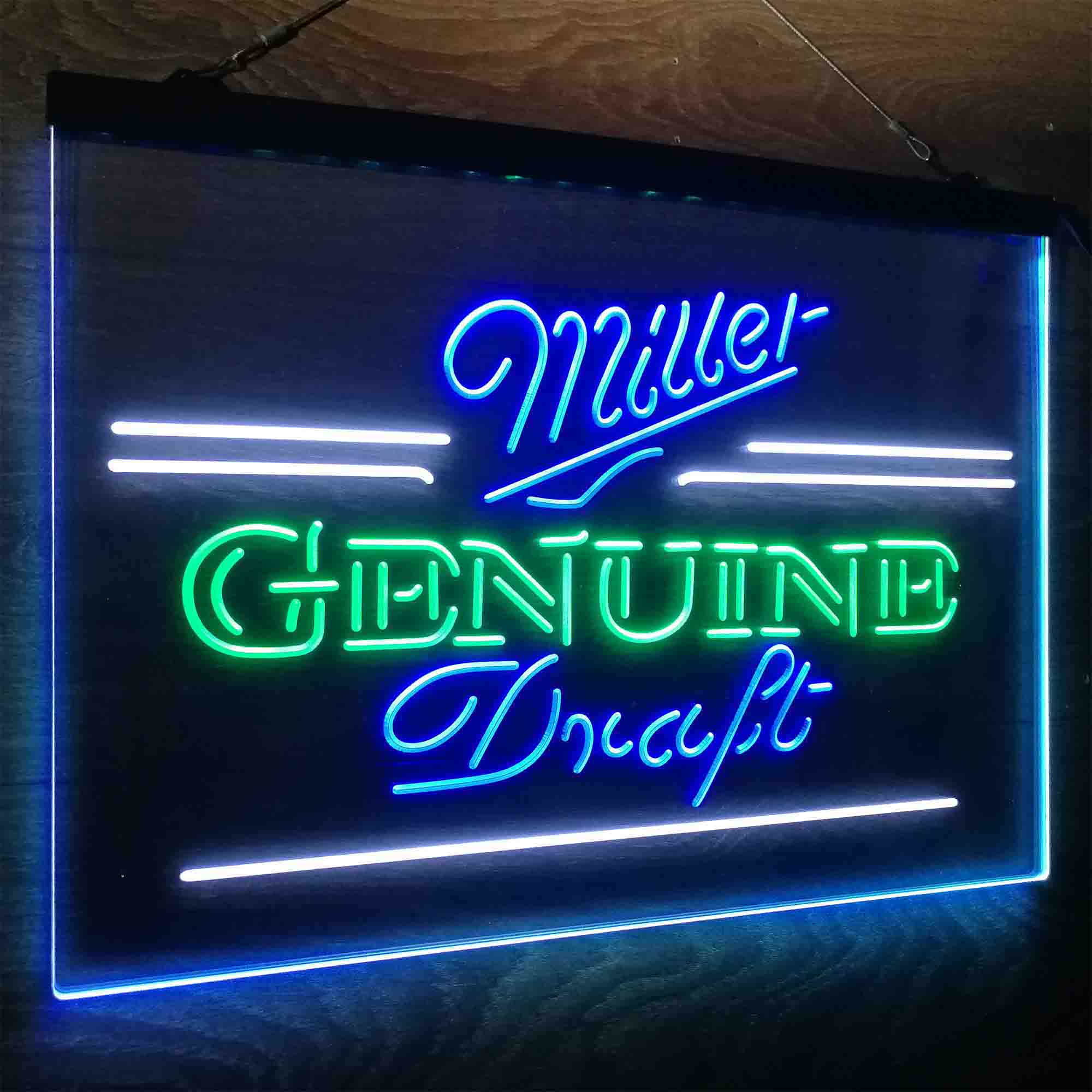 Miller Genuine Draft Neon LED Sign 3 Colors