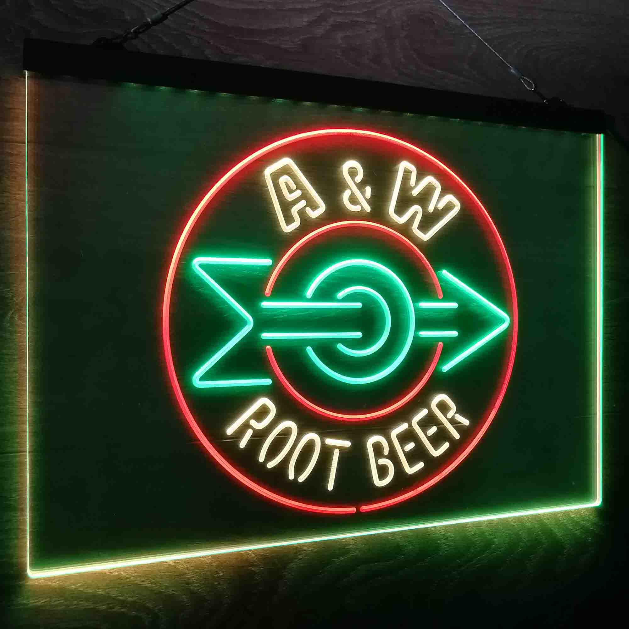 A & W Root Beer Neon LED Sign 3 Colors