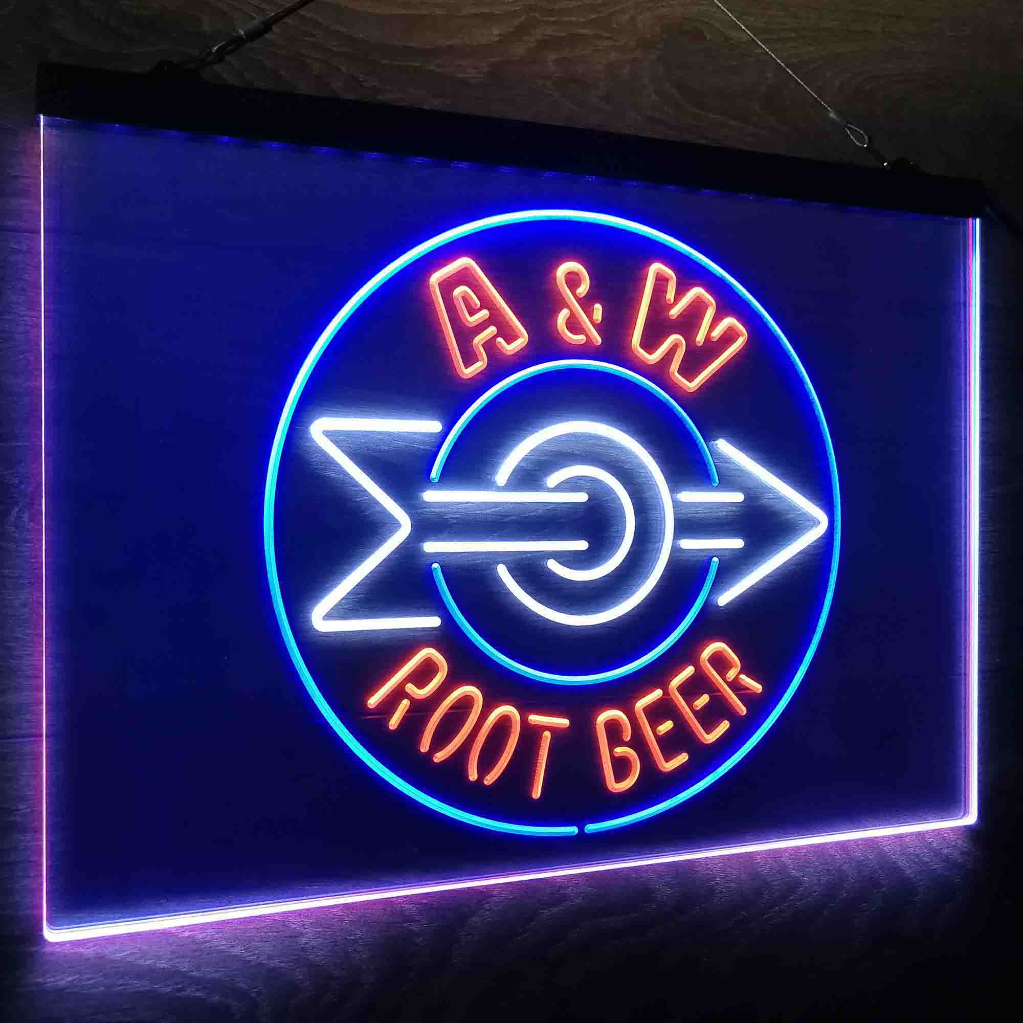 A & W Root Beer Neon LED Sign 3 Colors