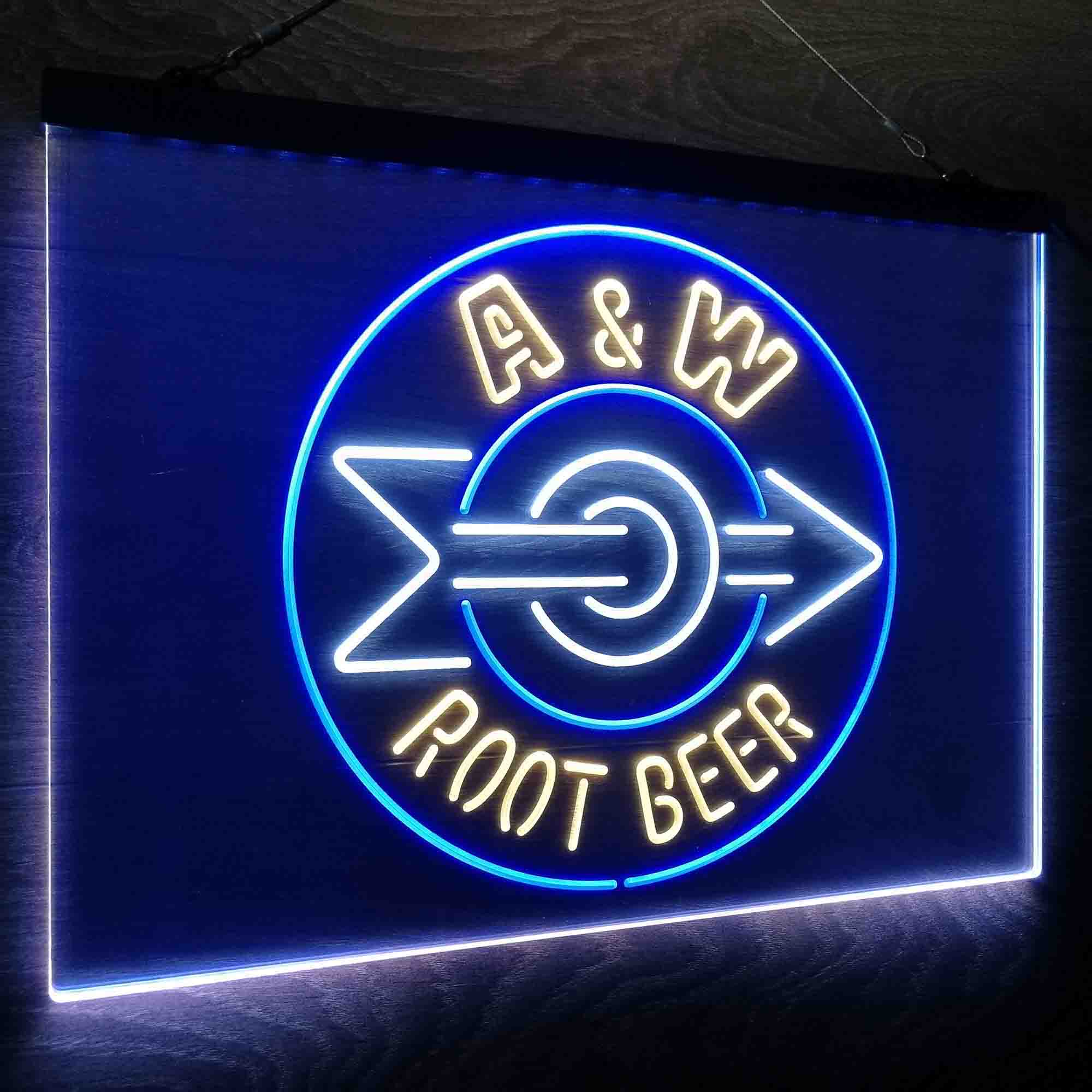 A & W Root Beer Neon LED Sign 3 Colors