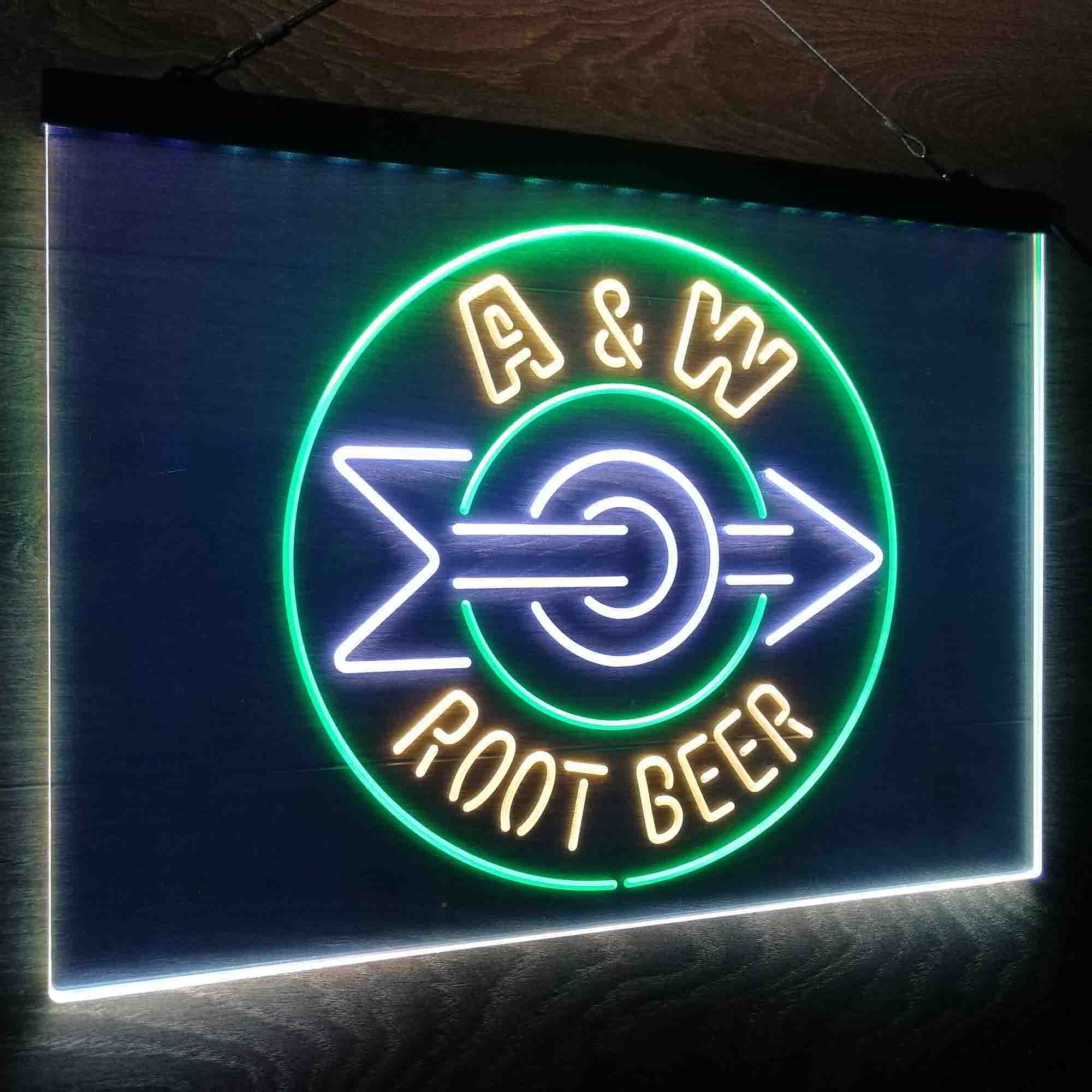 A & W Root Beer Neon LED Sign 3 Colors