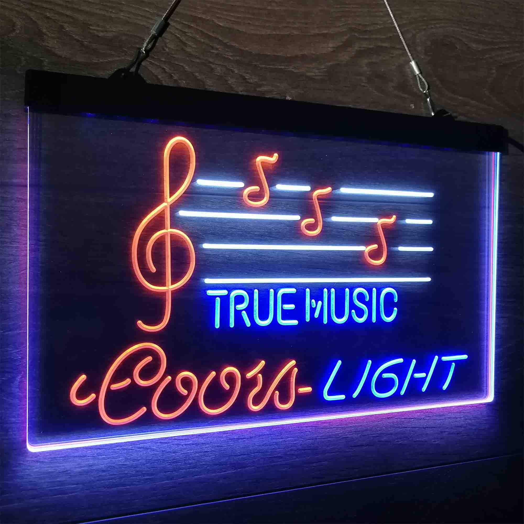 Coors Light True Music Bar Neon LED Sign 3 Colors