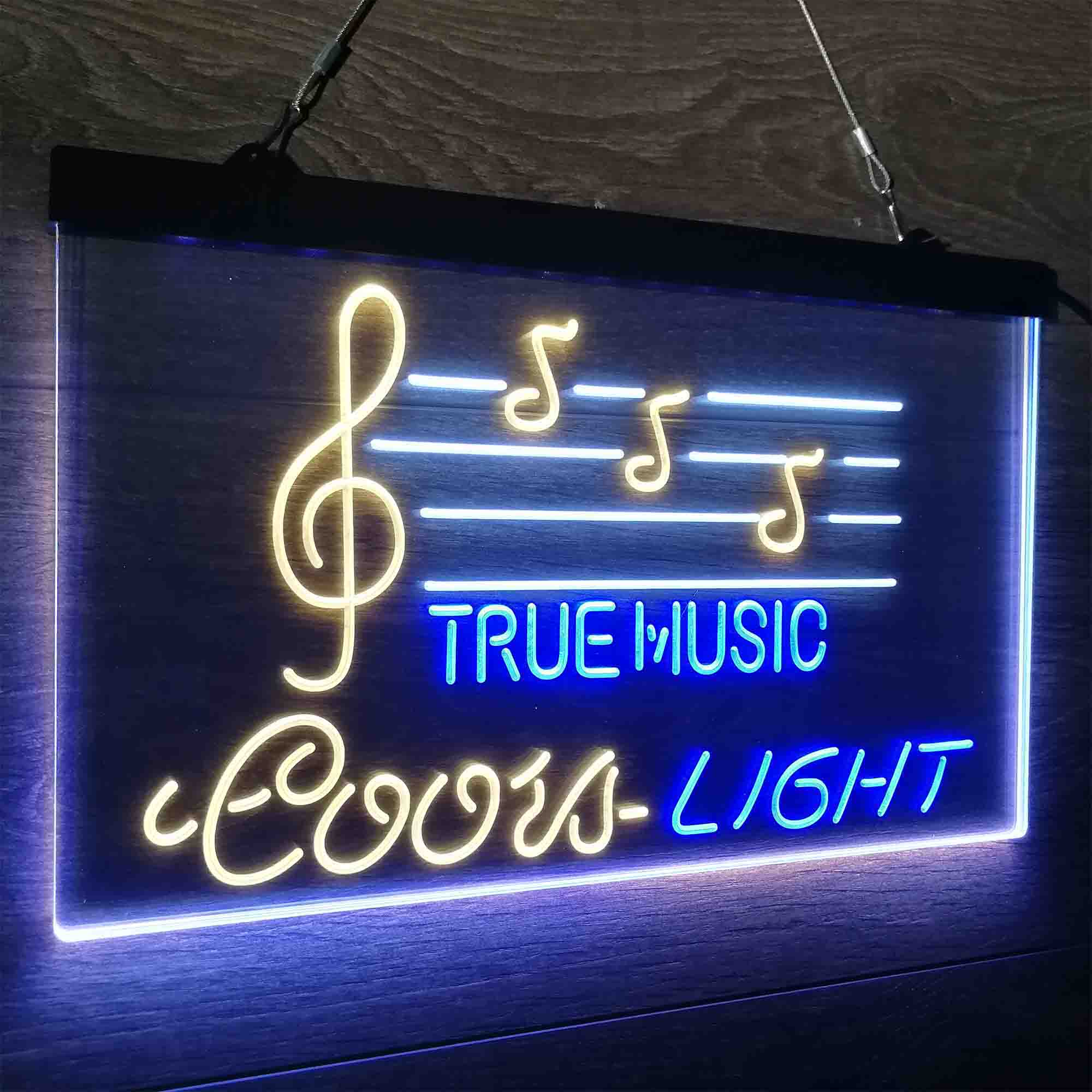 Coors Light True Music Bar Neon LED Sign 3 Colors