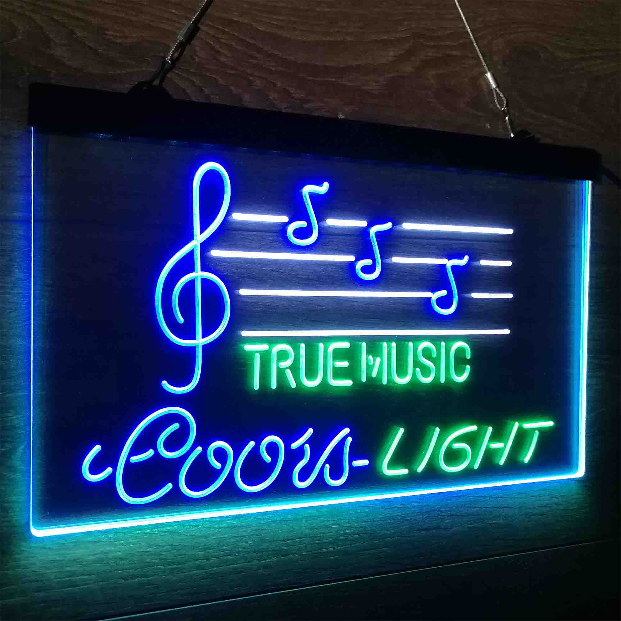 Coors Light True Music Bar Neon LED Sign 3 Colors