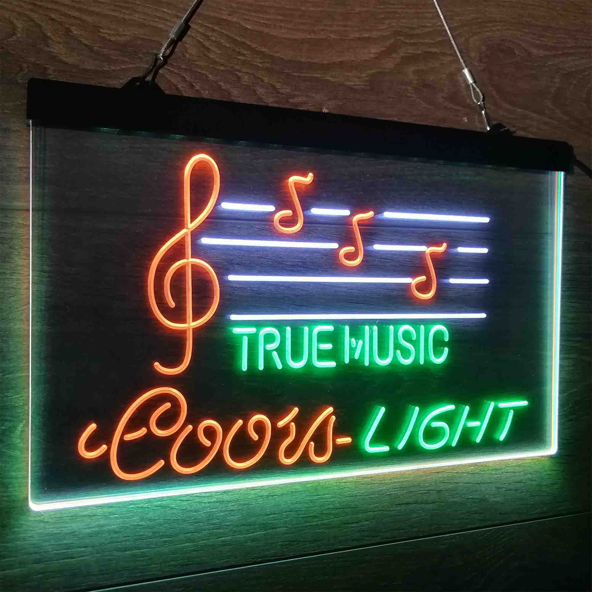 Coors Light True Music Bar Neon LED Sign 3 Colors