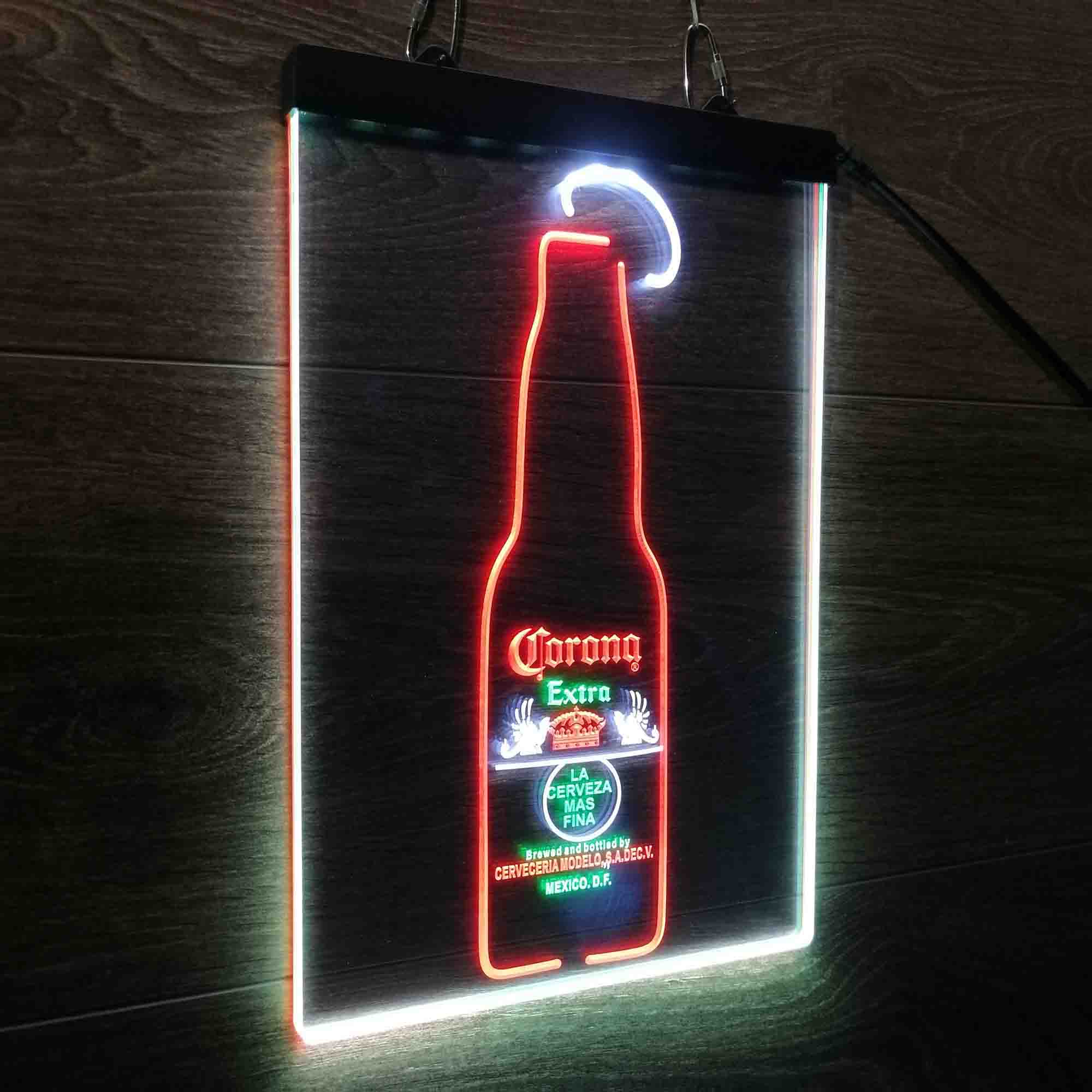 Corona Lime Lemon Bottle Neon LED Sign 3 Colors