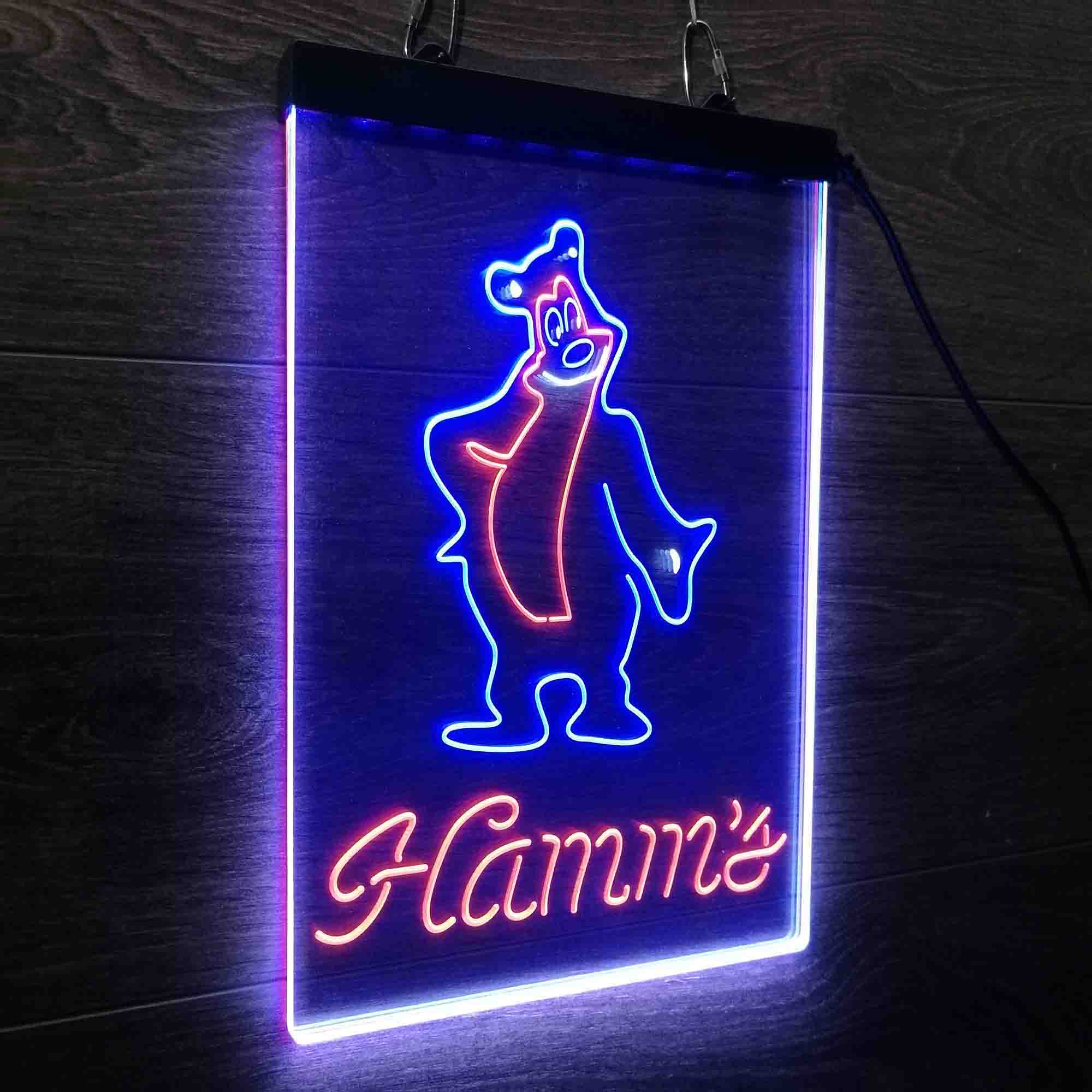 Hamm's Beer Bear Bar Neon LED Sign 3 Colors