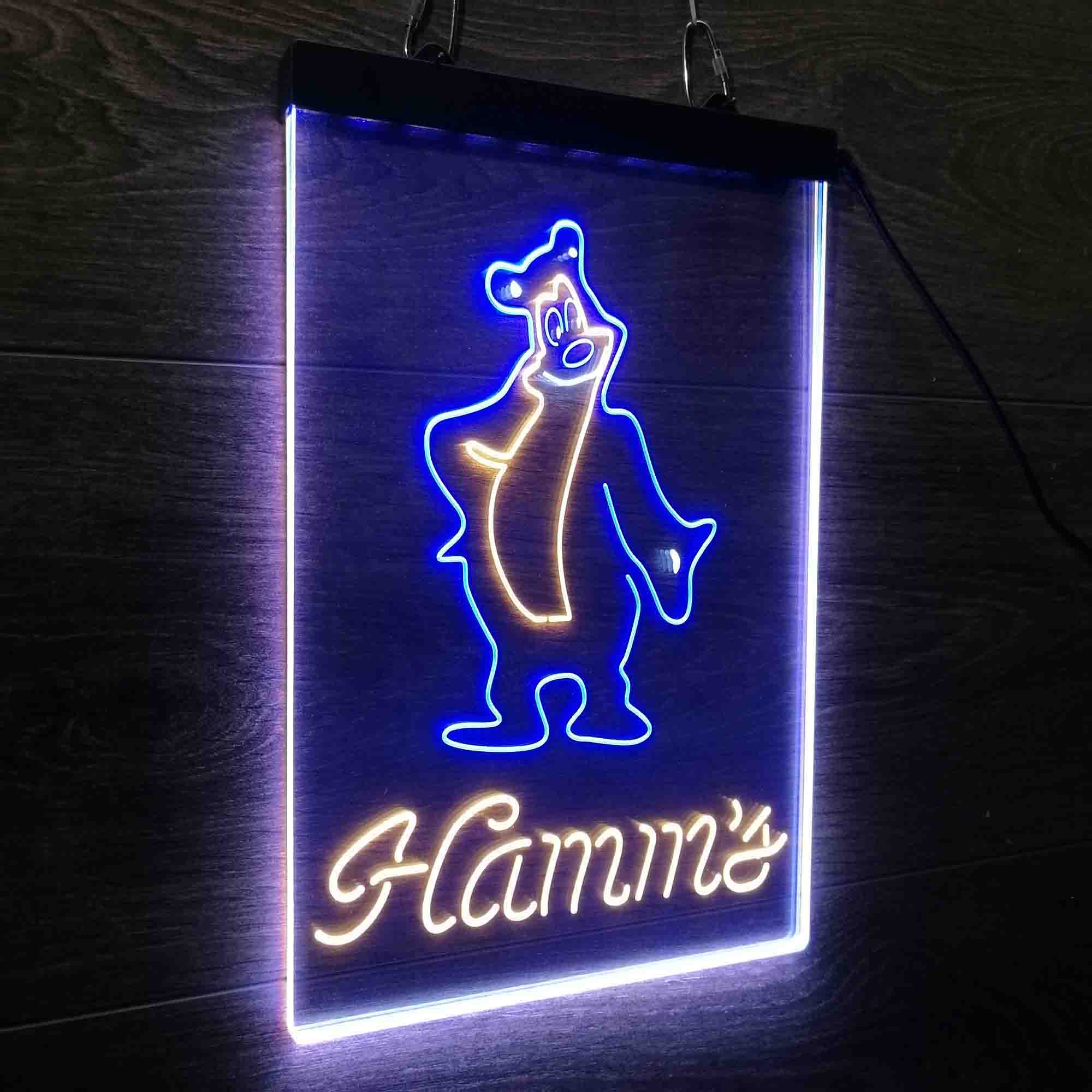 Hamm's Beer Bear Bar Neon LED Sign 3 Colors