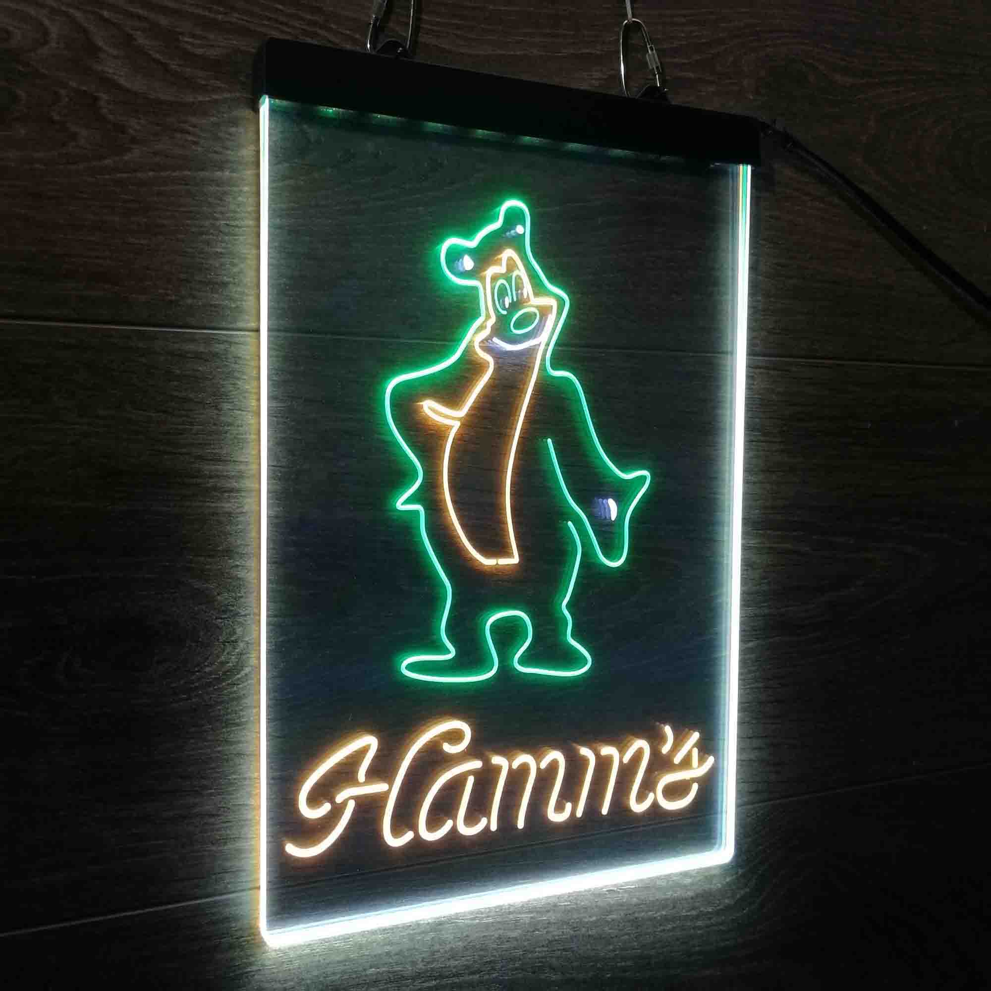 Hamm's Beer Bear Bar Neon LED Sign 3 Colors