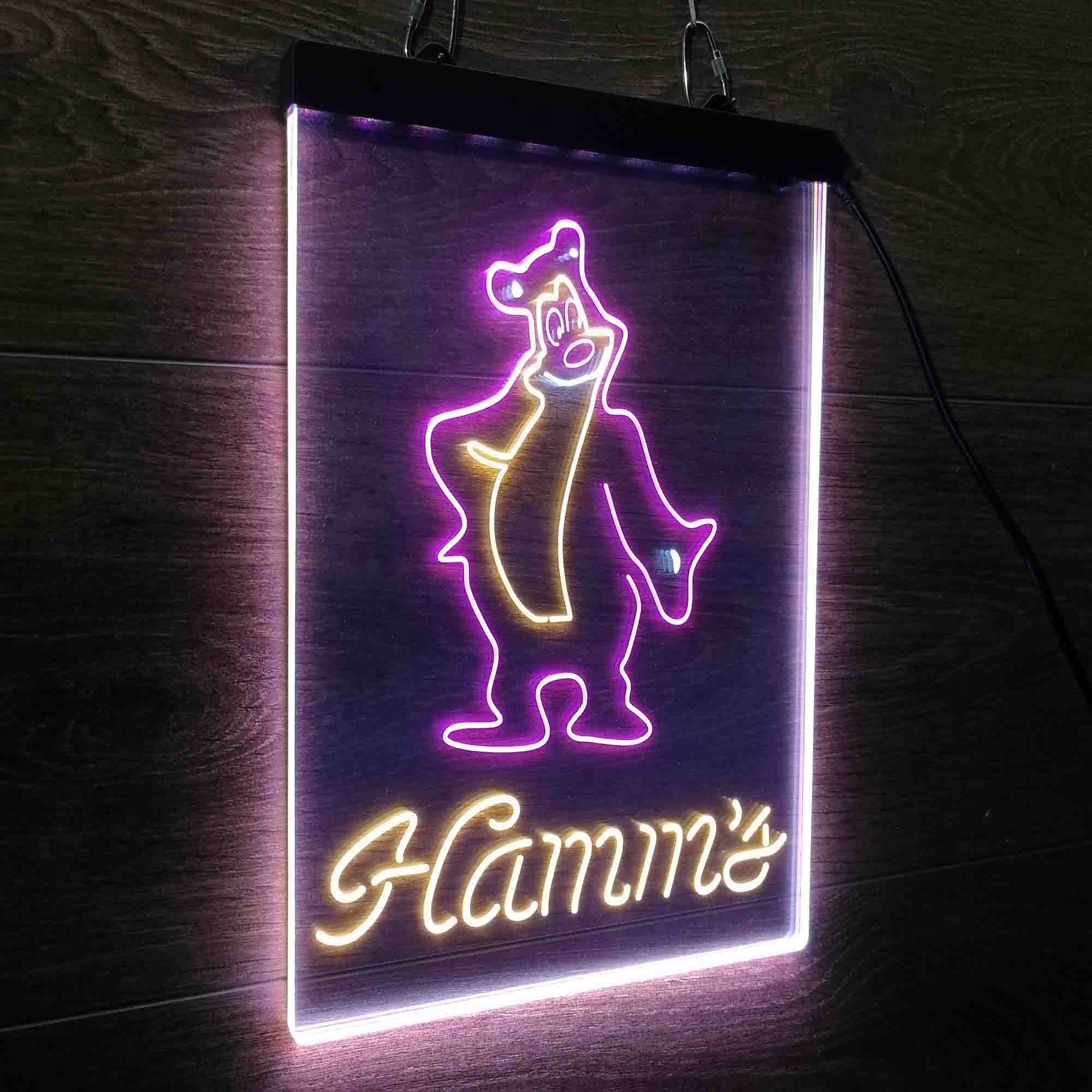 Hamm's Beer Bear Bar Neon LED Sign 3 Colors