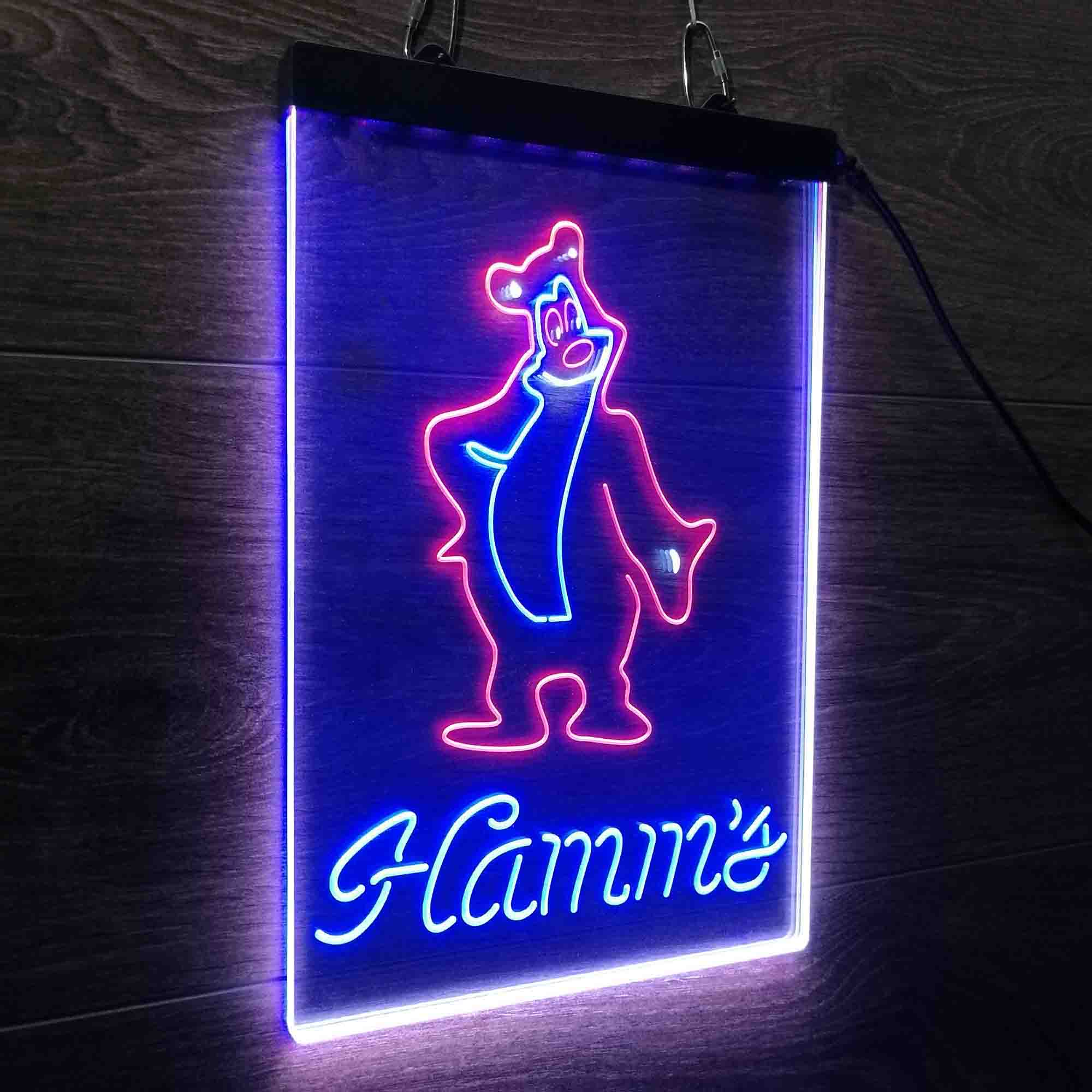 Hamm's Beer Bear Bar Neon LED Sign 3 Colors