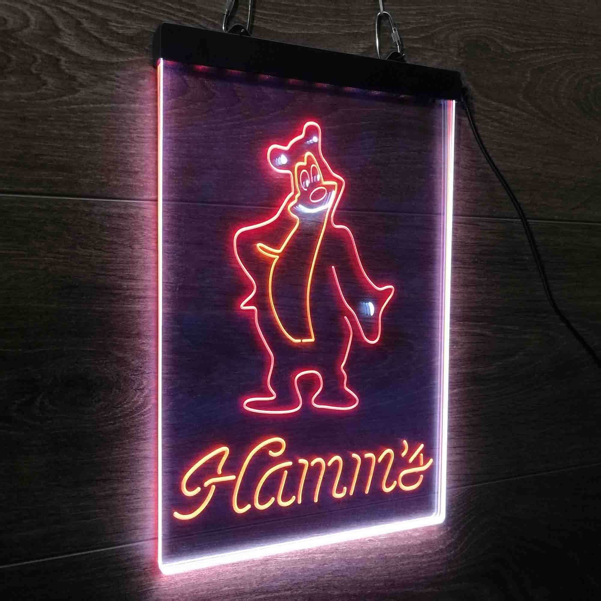 Hamm's Beer Bear Bar Neon LED Sign 3 Colors