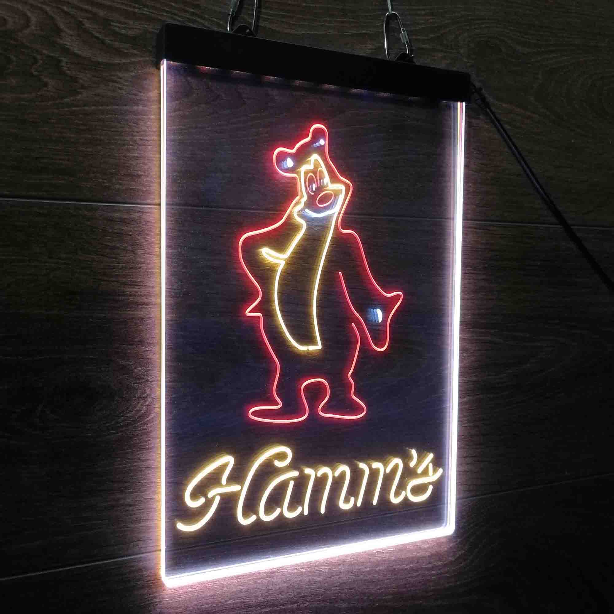 Hamm's Beer Bear Bar Neon LED Sign 3 Colors