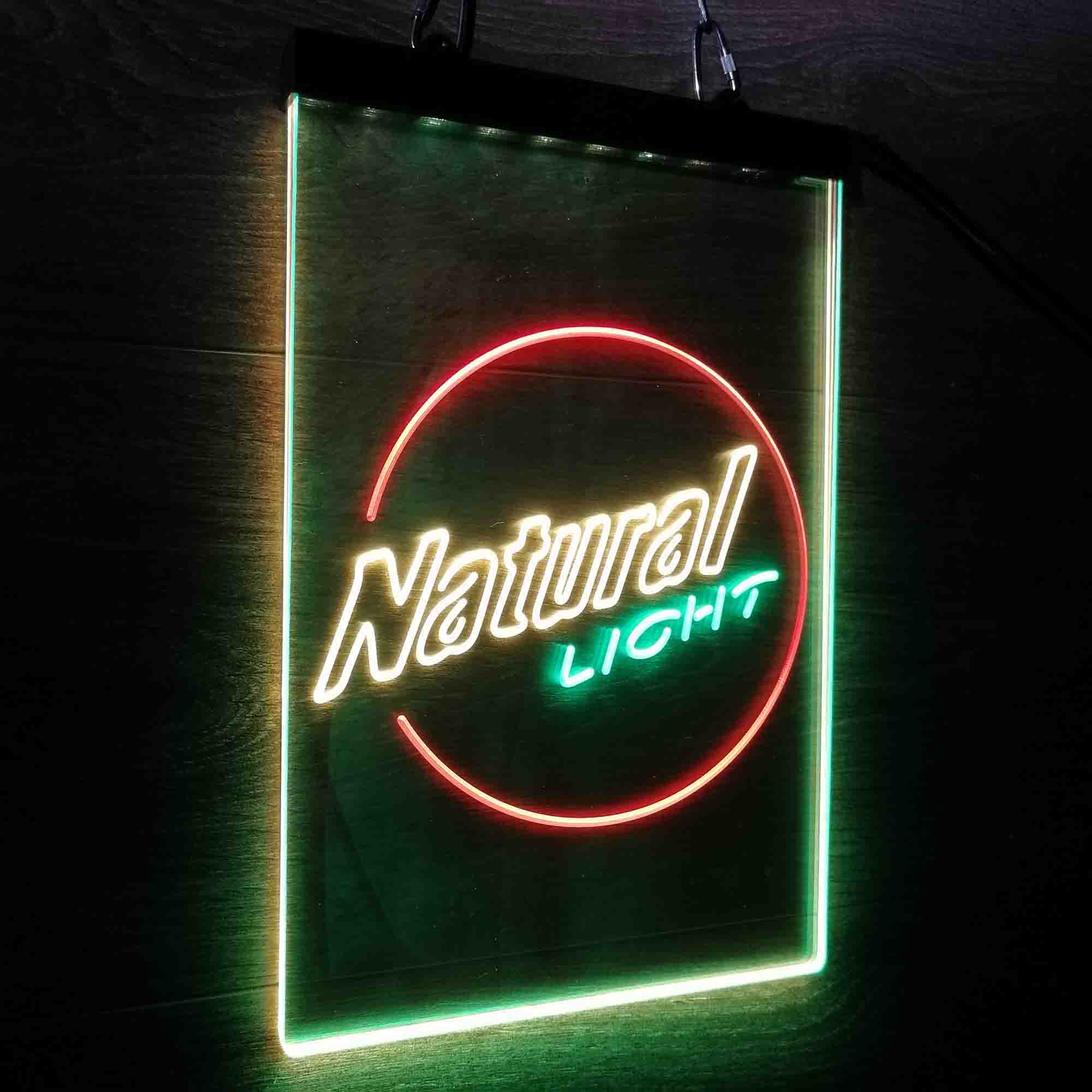 Natural Light Circle Bar Neon LED Sign 3 Colors